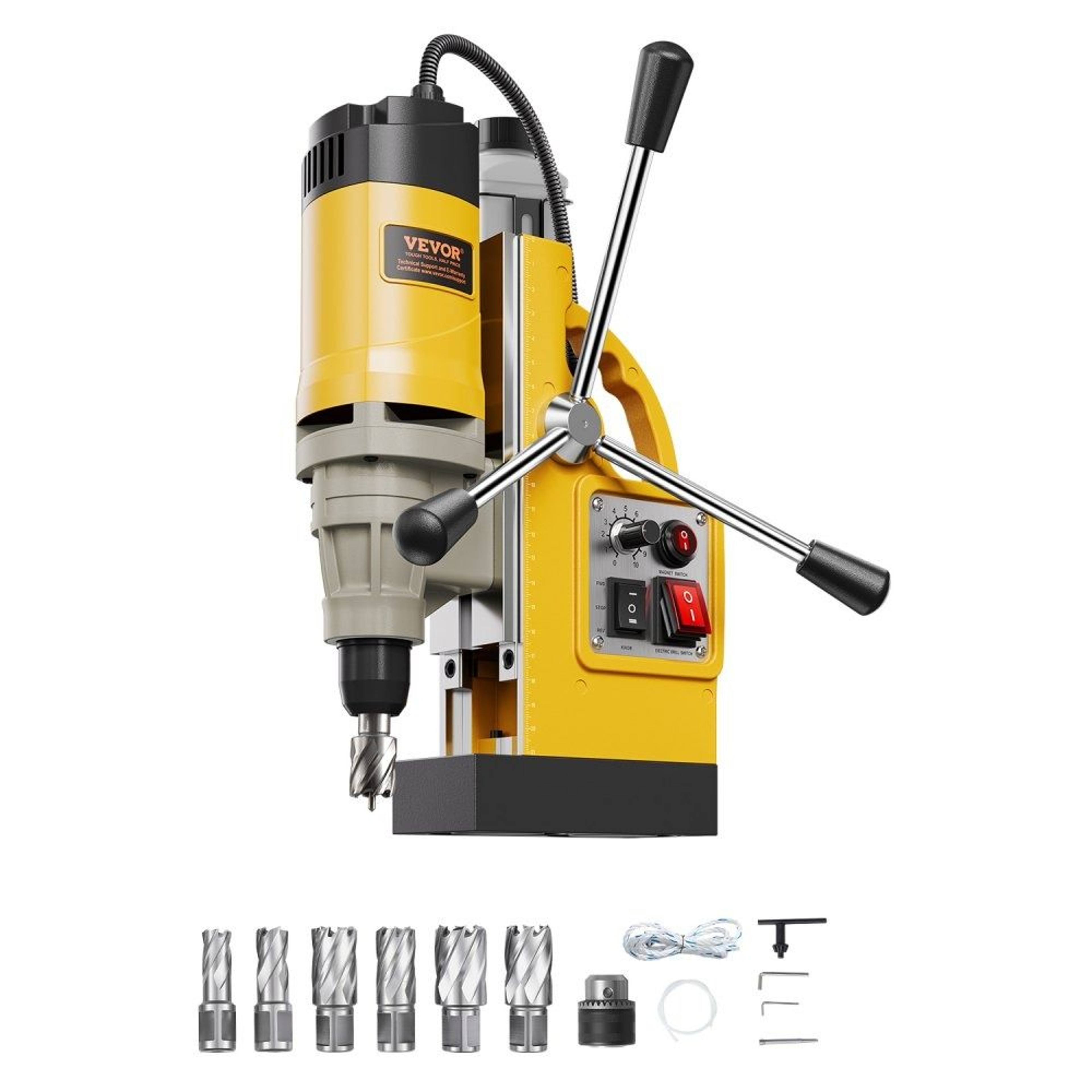 Heavy Duty Magnetic Drill Press 1450W Electric Mag Drill With 2 Inch Coring Capacity 0