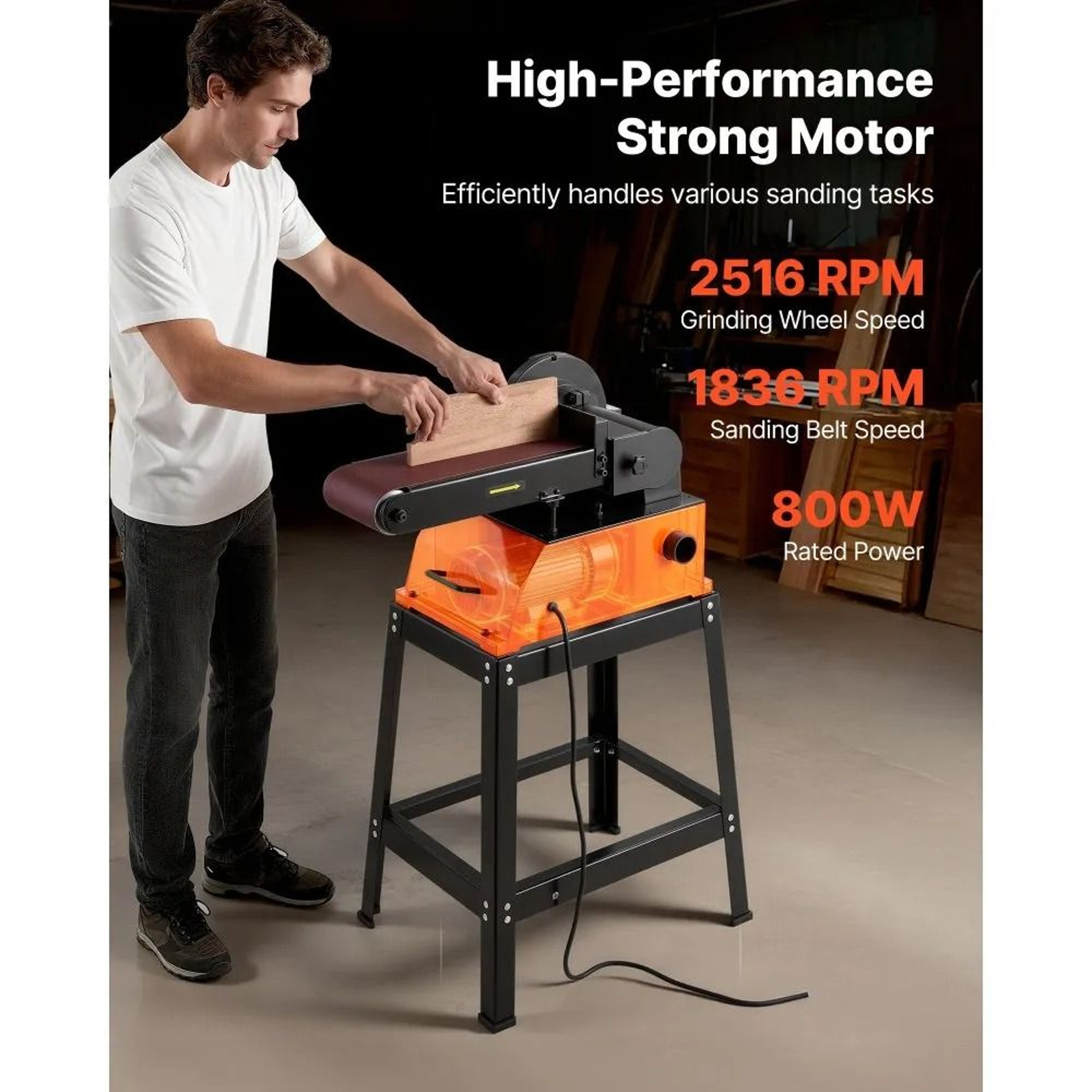 6 X 48 Belt Sander With 9 Inch Disc Combo For Woodworking And Metal Sanding 1