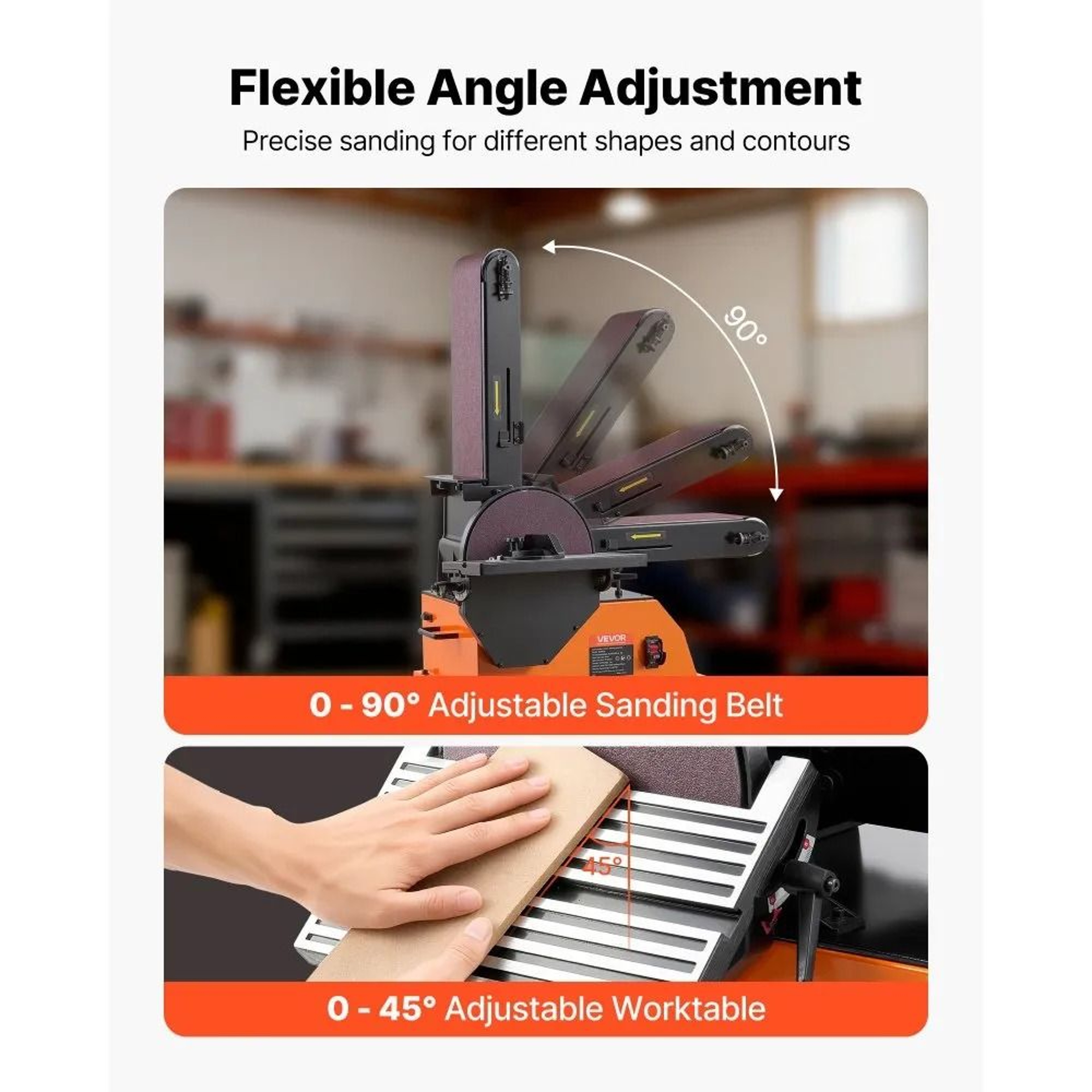 6 X 48 Belt Sander With 9 Inch Disc Combo For Woodworking And Metal Sanding 4