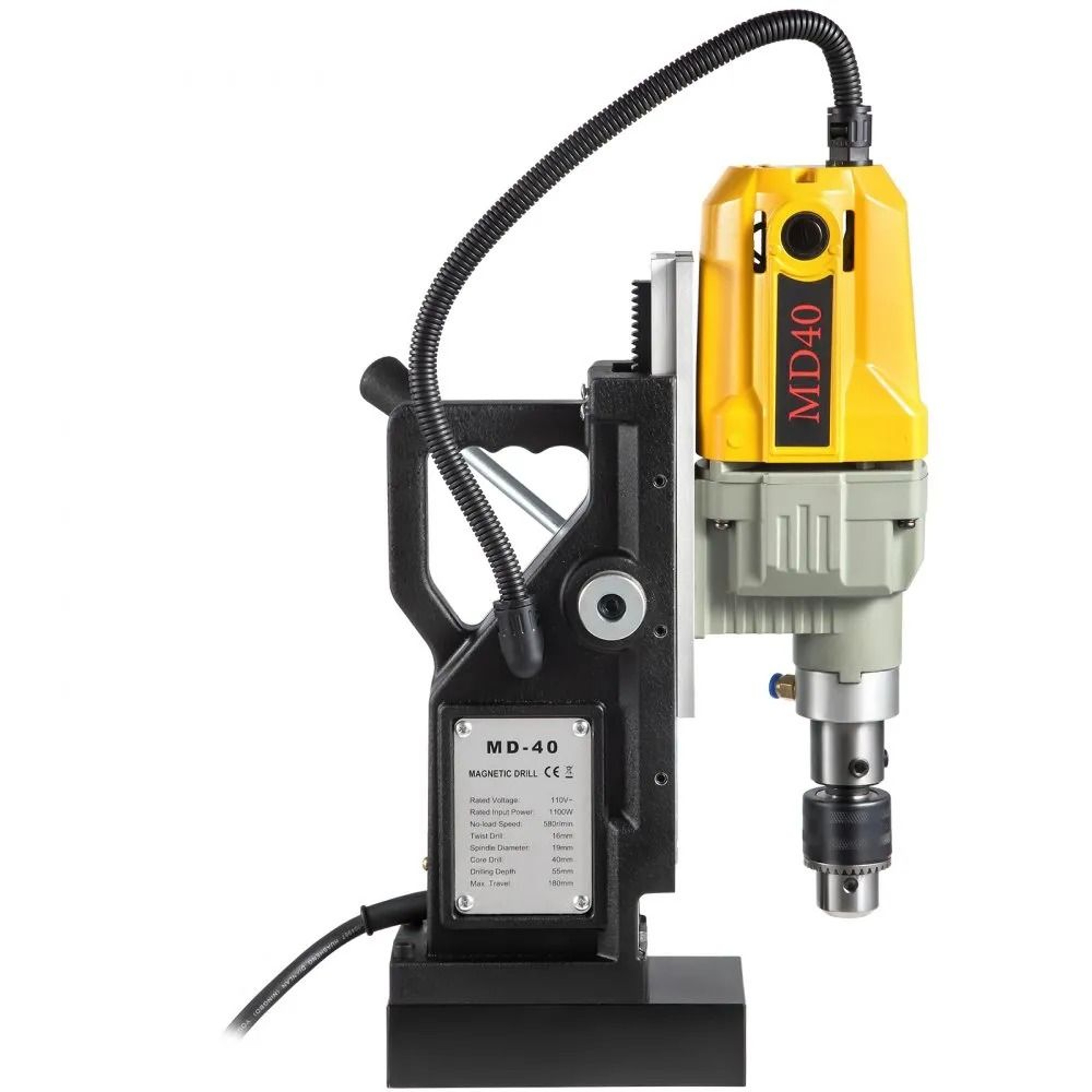 Magnetic Drill Press 1100W Portable Mag Drill With 7 Bits 9
