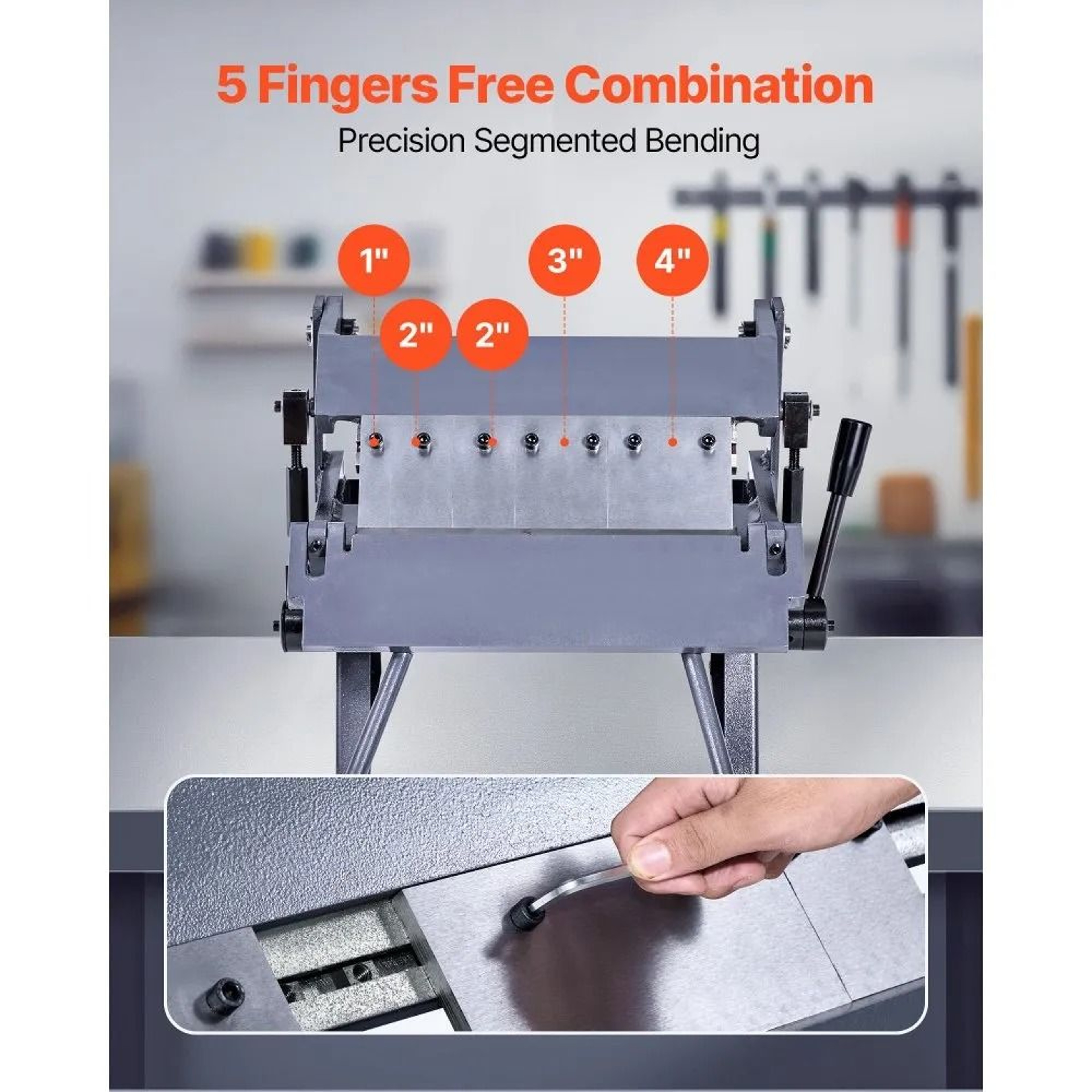 12 Inch Sheet Metal Bending Brake Box And Pan Metal Bender For Precise Workshop Fabrication 1