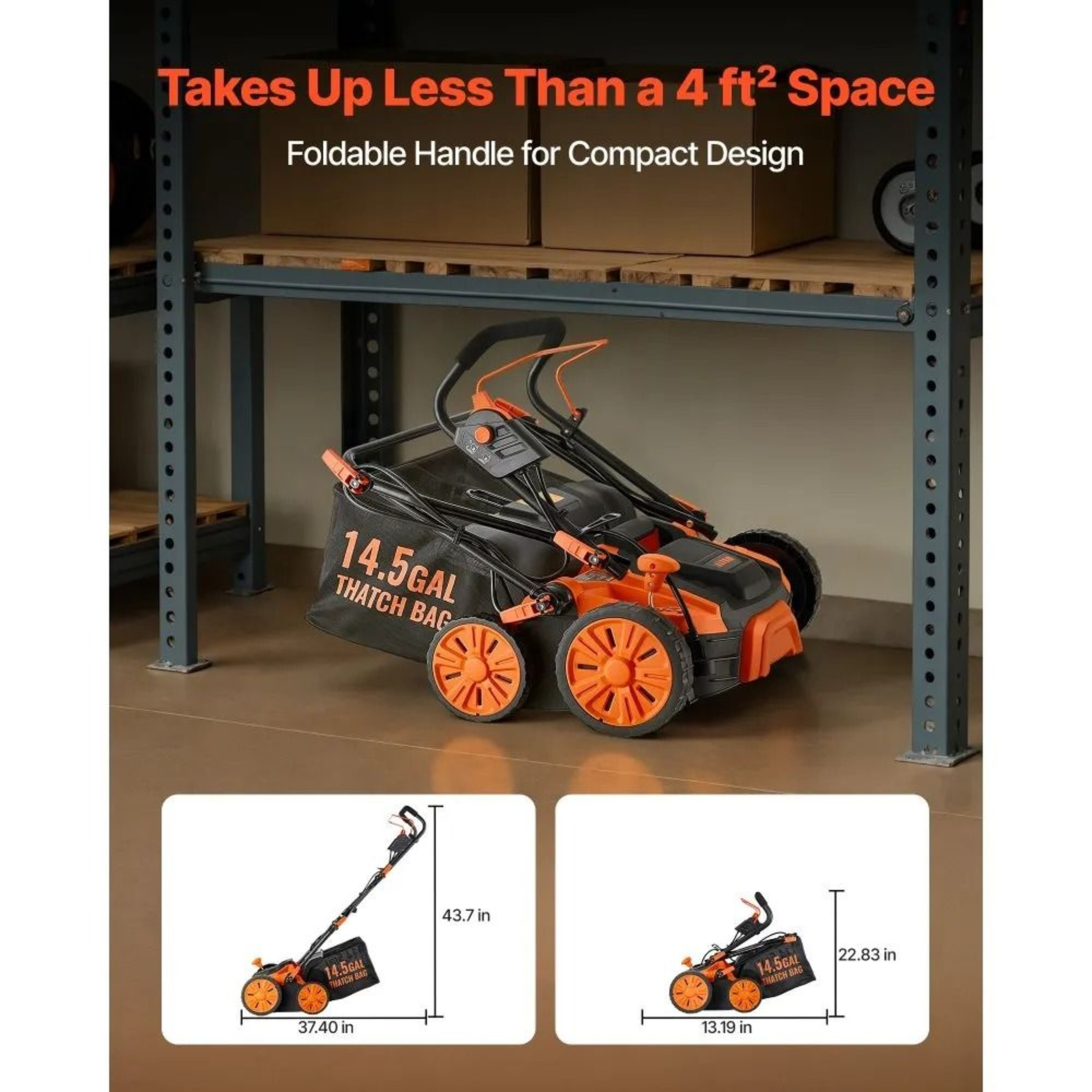 16 Inch Electric Lawn Dethatcher And Scarifier With Collection Bag 2