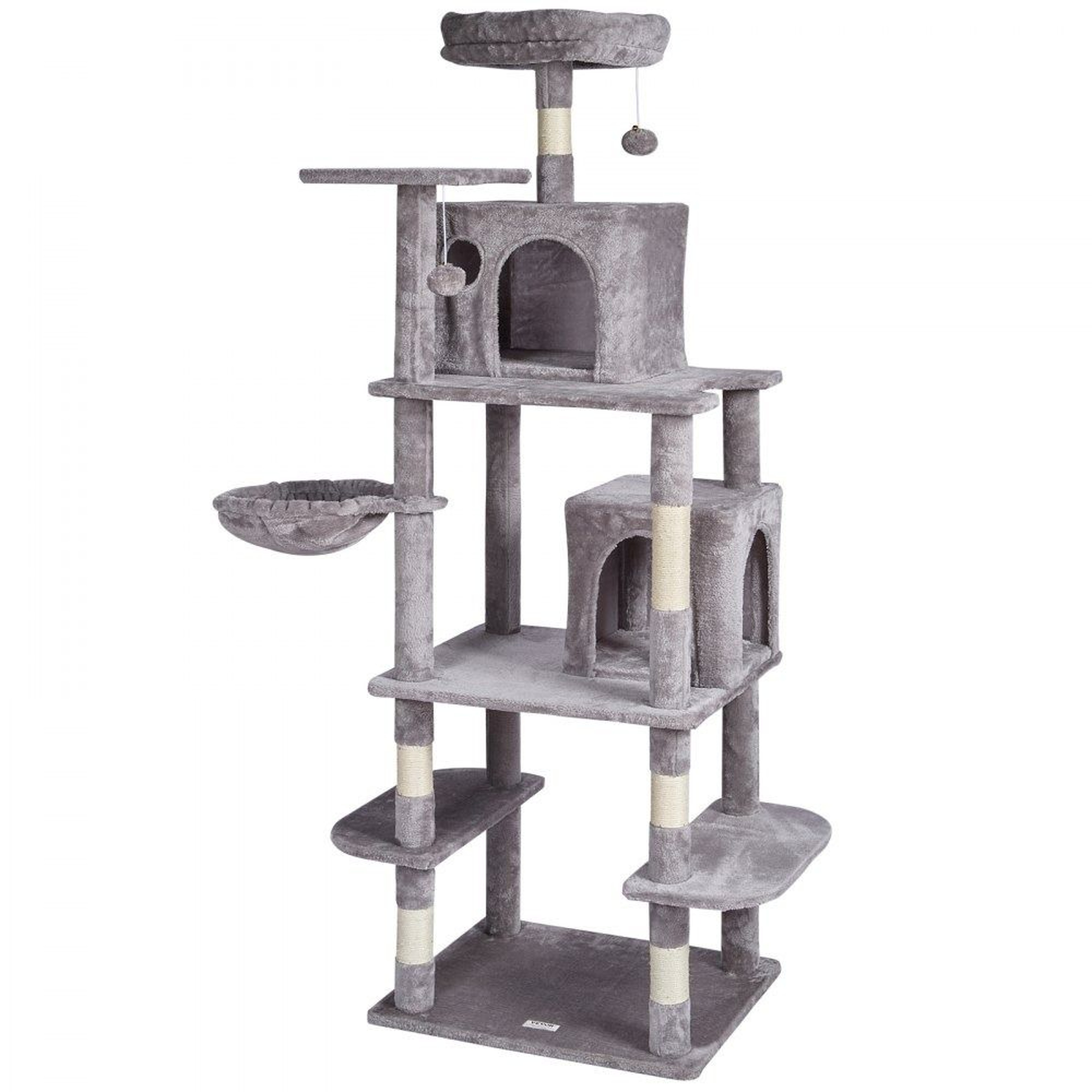 685 Inch Multi Level Cat Tree Tower With Condos Hammock And Scratching Posts 8