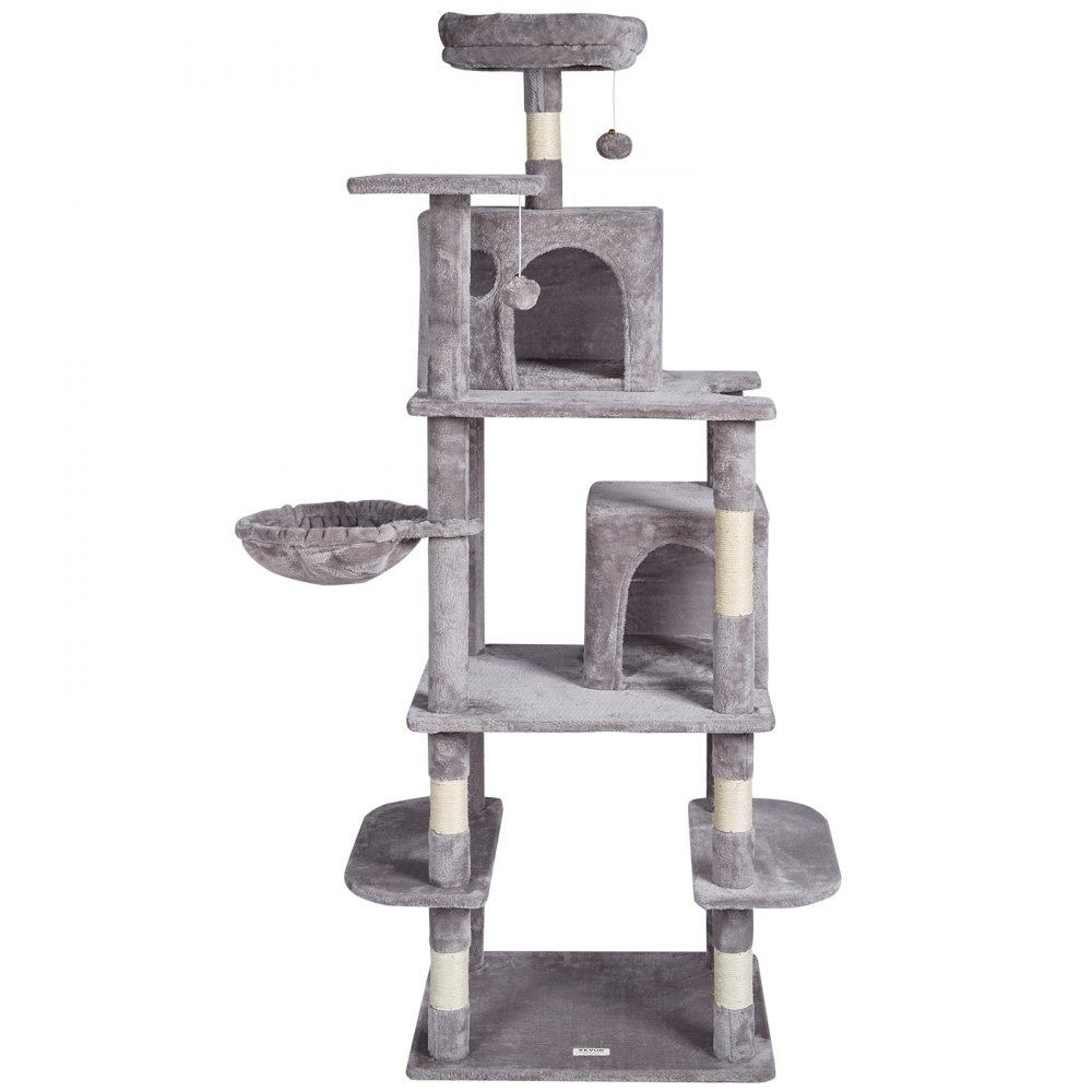 685 Inch Multi Level Cat Tree Tower With Condos Hammock And Scratching Posts 10