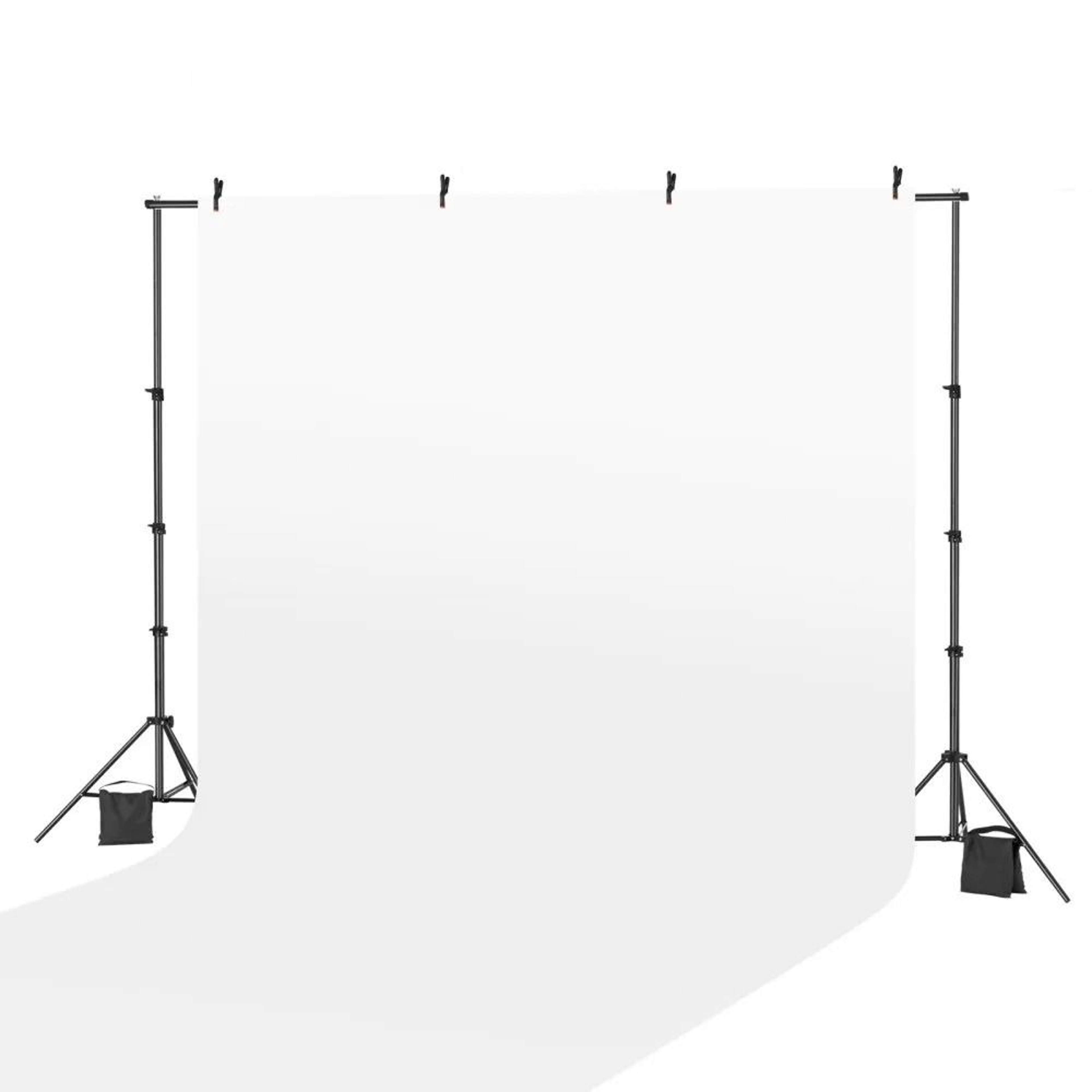 Adjustable 7 X 10 Ft Photo Backdrop Stand Kit With Clips And Sandbags 9
