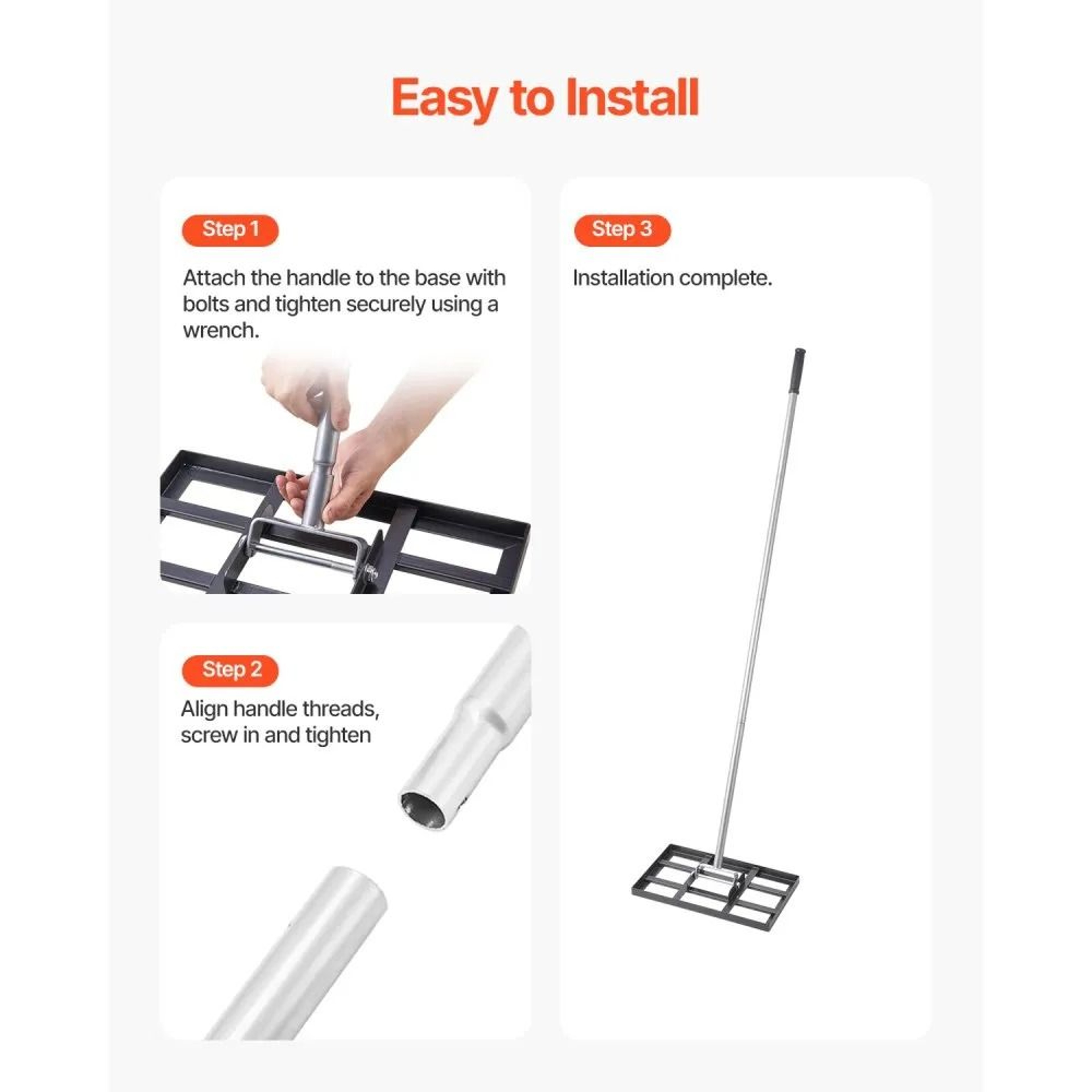 ProGrade Lawn Leveling Rake With Adjustable 78 Inch Handle 4