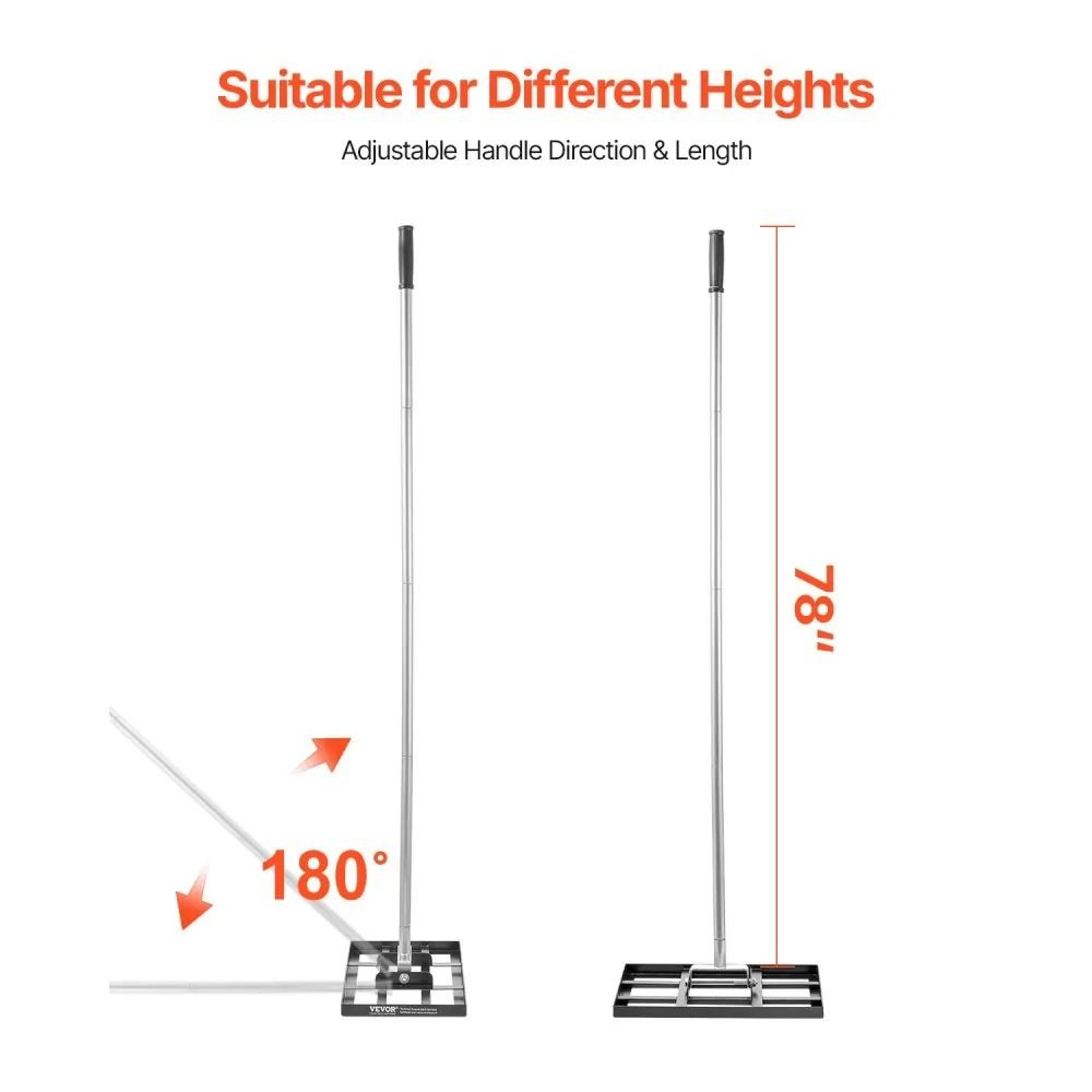 ProGrade Lawn Leveling Rake With Adjustable 78 Inch Handle 5
