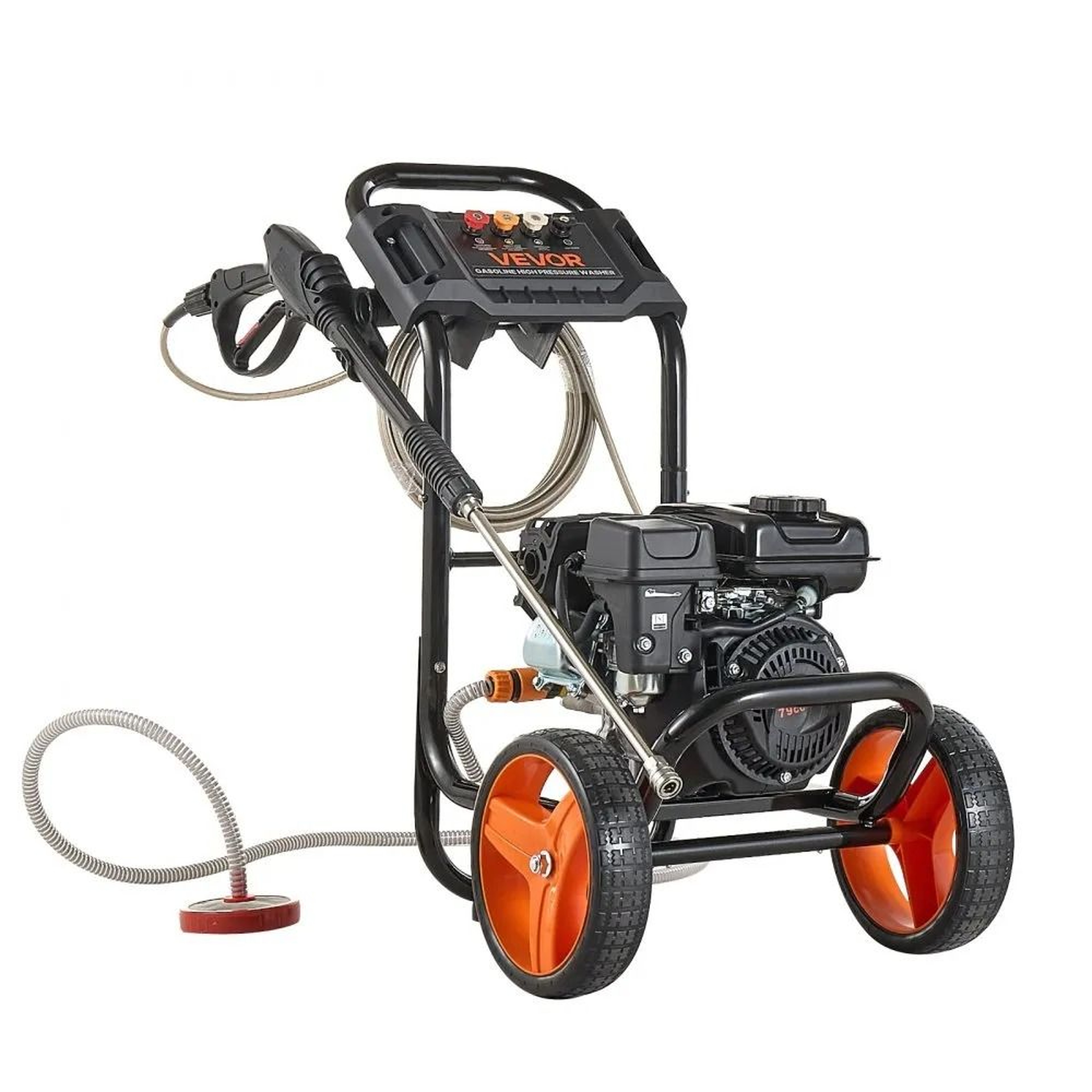 2900 PSI Gas Pressure Washer With Aluminum Pump And 4 Nozzles 8
