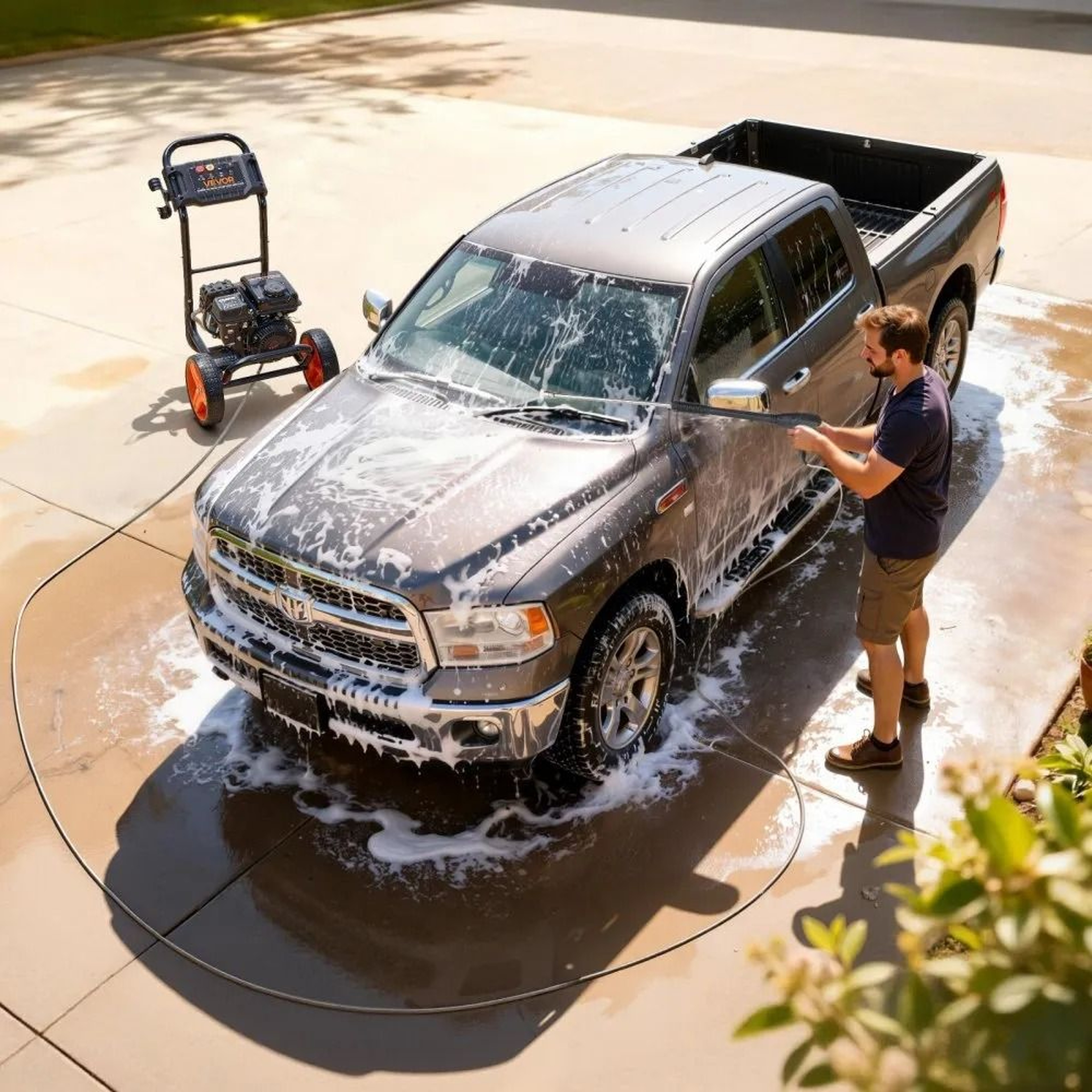2900 PSI Gas Pressure Washer With Aluminum Pump And 4 Nozzles 5