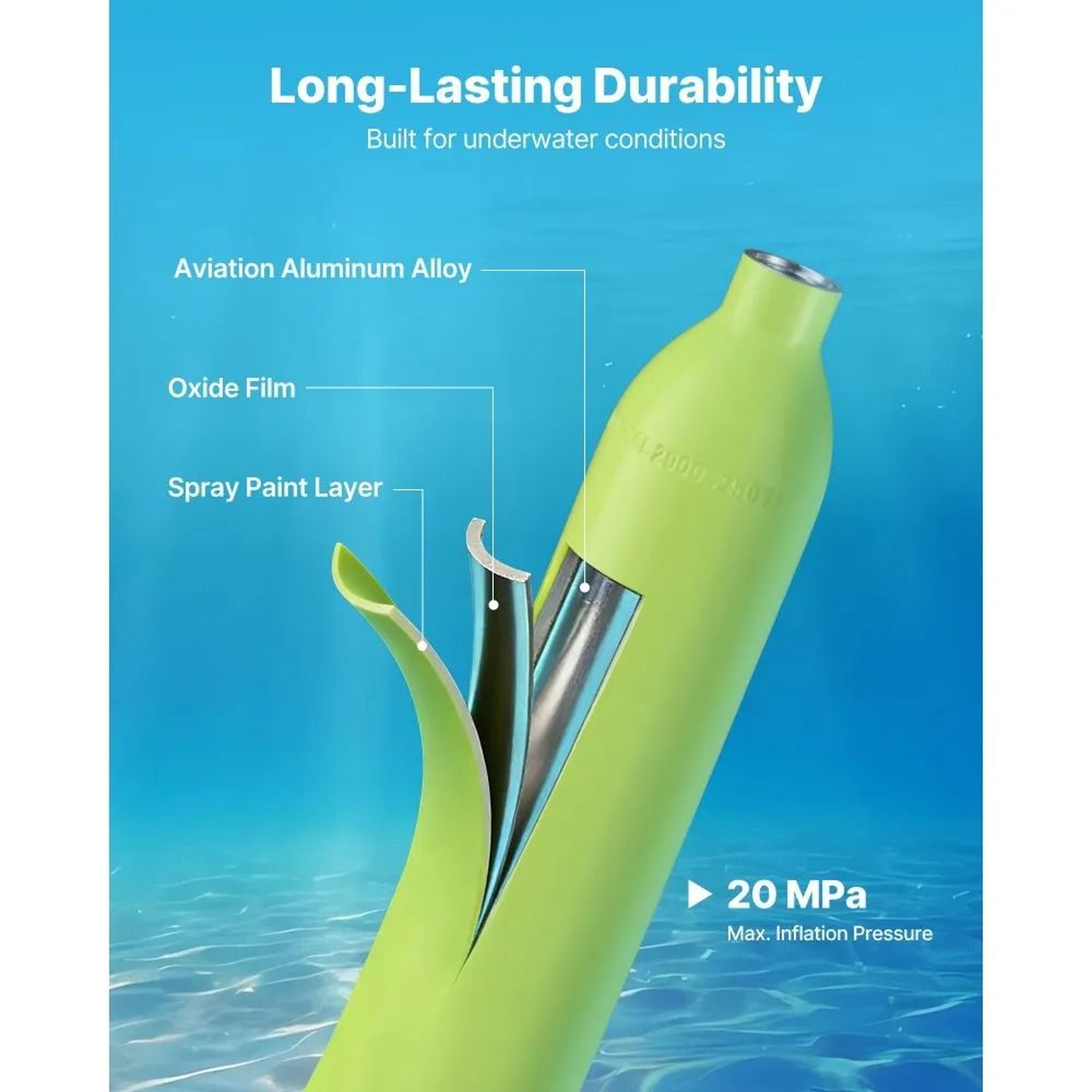 AquaBreath 05L Mini Scuba Tank With Full Face Snorkel Mask 5