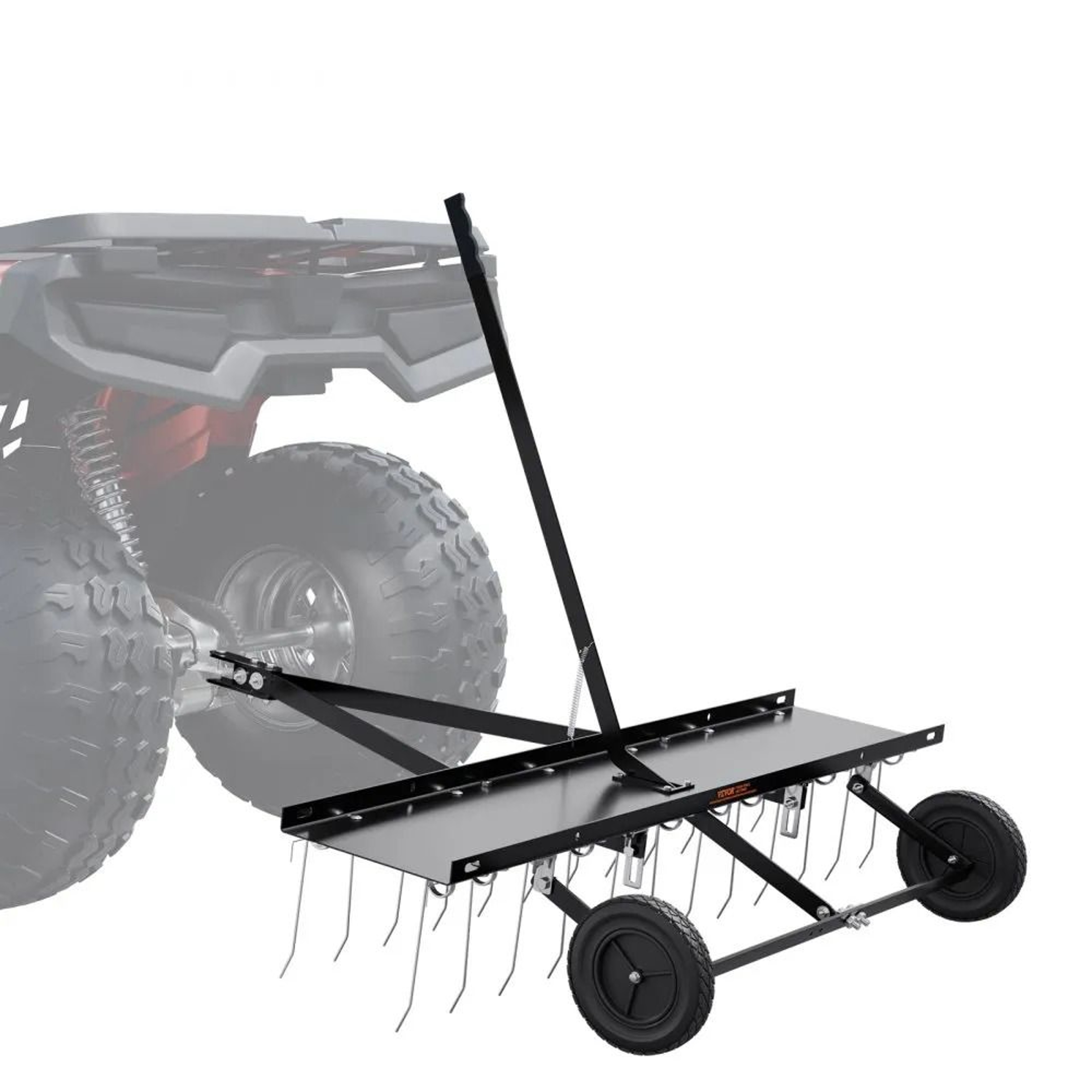 48 Inch Tow Behind Lawn Dethatcher With 24 Steel Tines For ATV And Mower 0