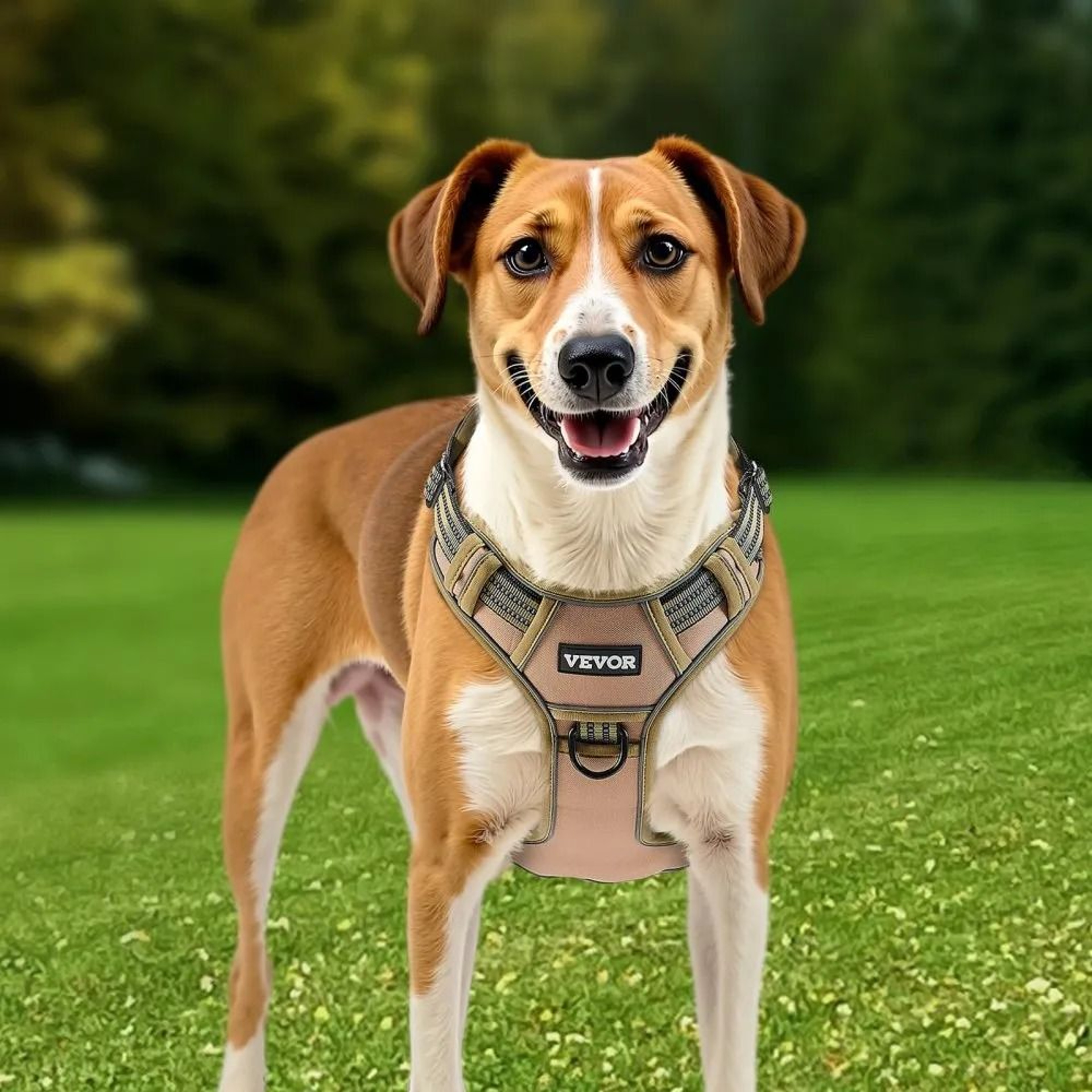 Heavy Duty No Pull Tactical Dog Harness For Large Dogs Adjustable Reflective Pet Vest 7