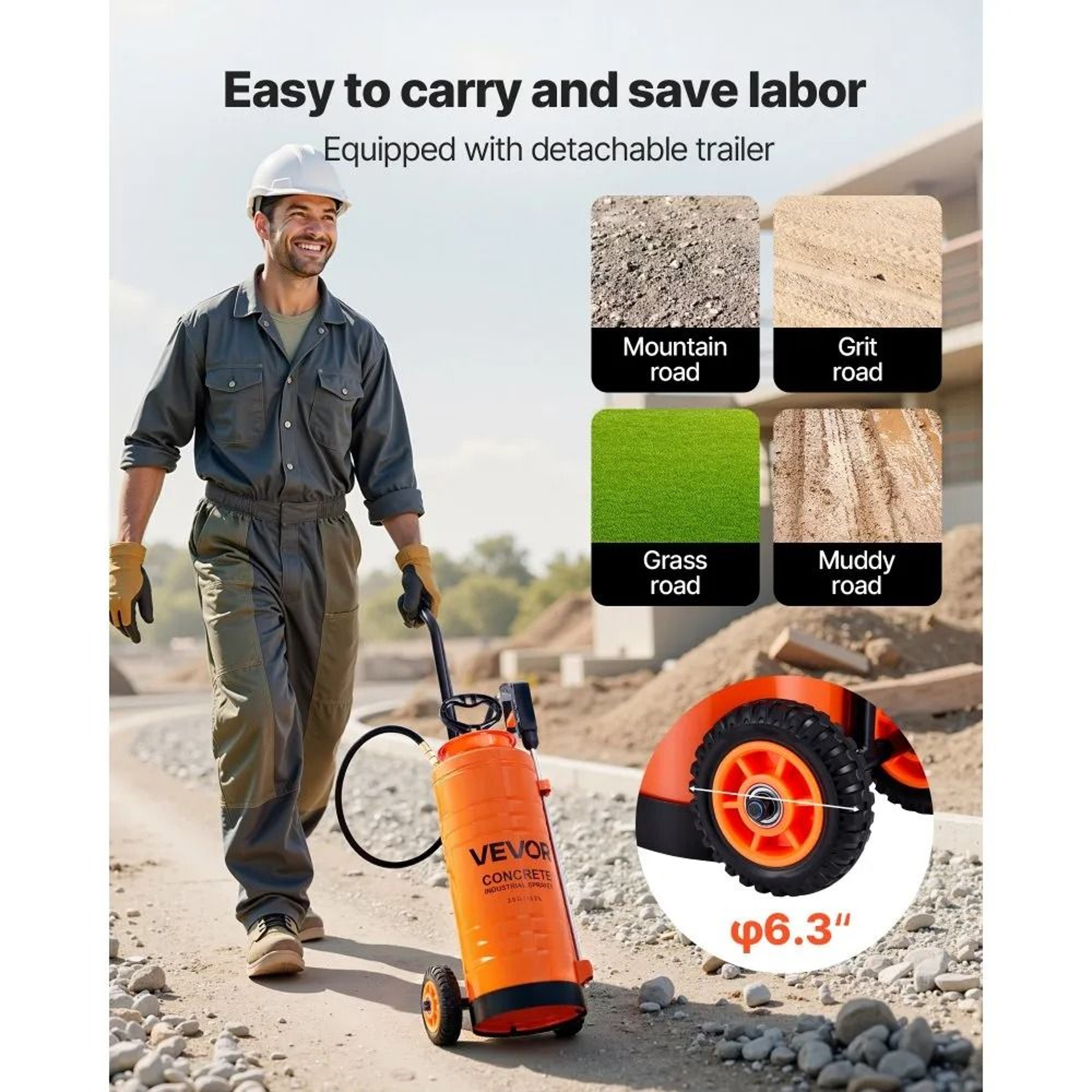 Industrial Stainless Steel Sprayer Cart With 35 Gallon Tank Heavy Duty Pump Sprayer 3