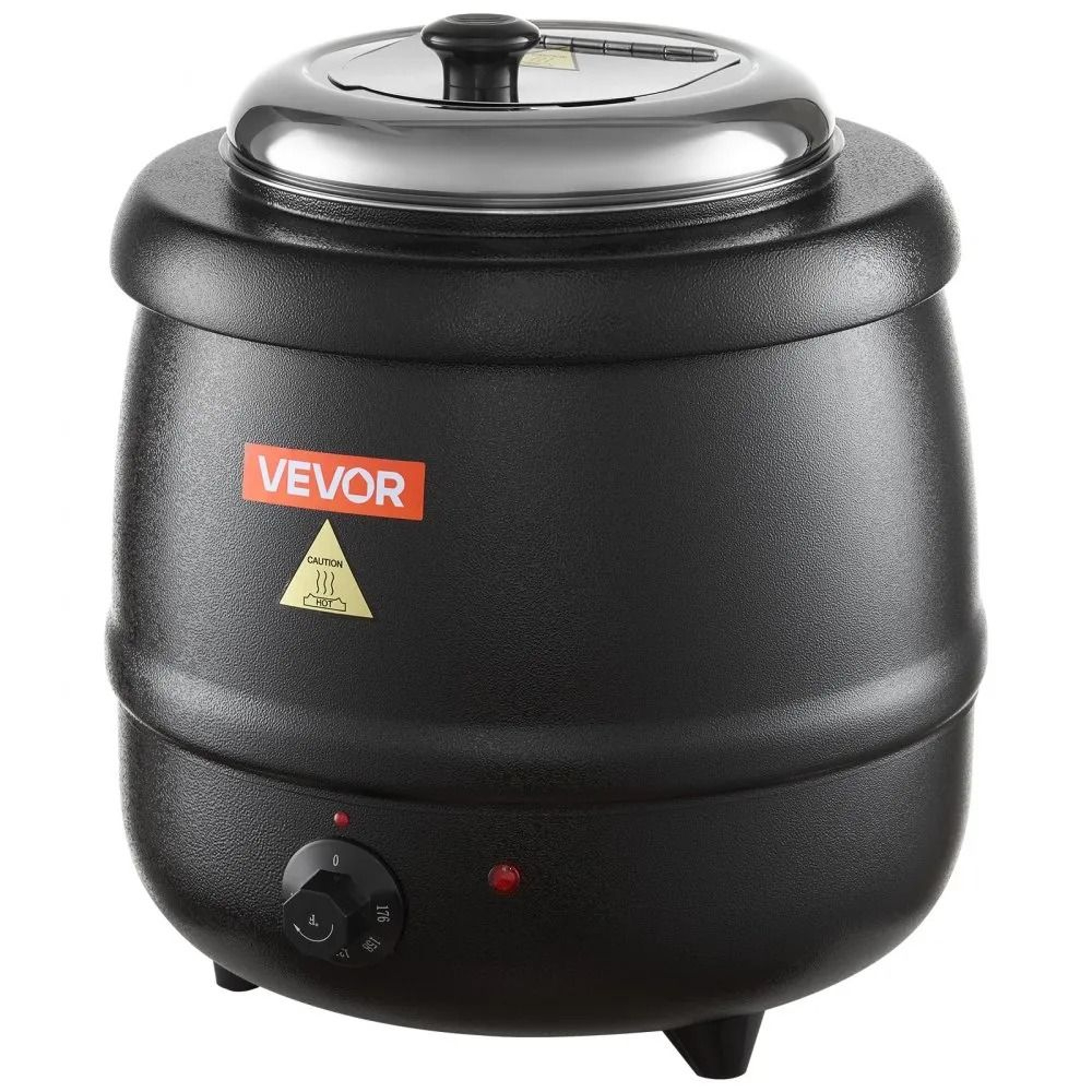 Commercial Electric Soup Warmer 10QT Stainless Steel Soup Kettle With Adjustable Temperature 7