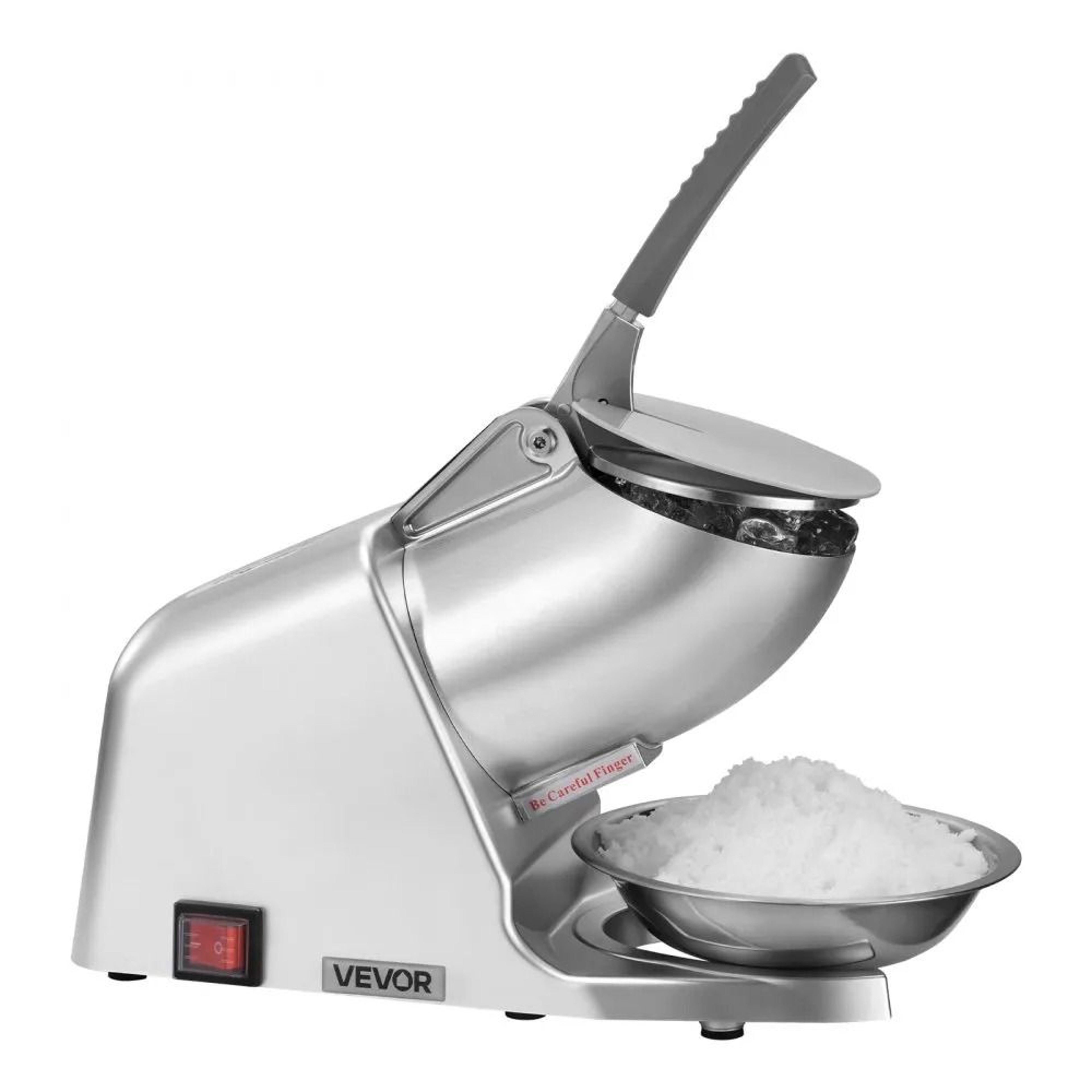 Commercial Ice Crusher Machine 286lbsh Electric Snow Cone Maker With Stainless Steel Shaved Ice Bla 9