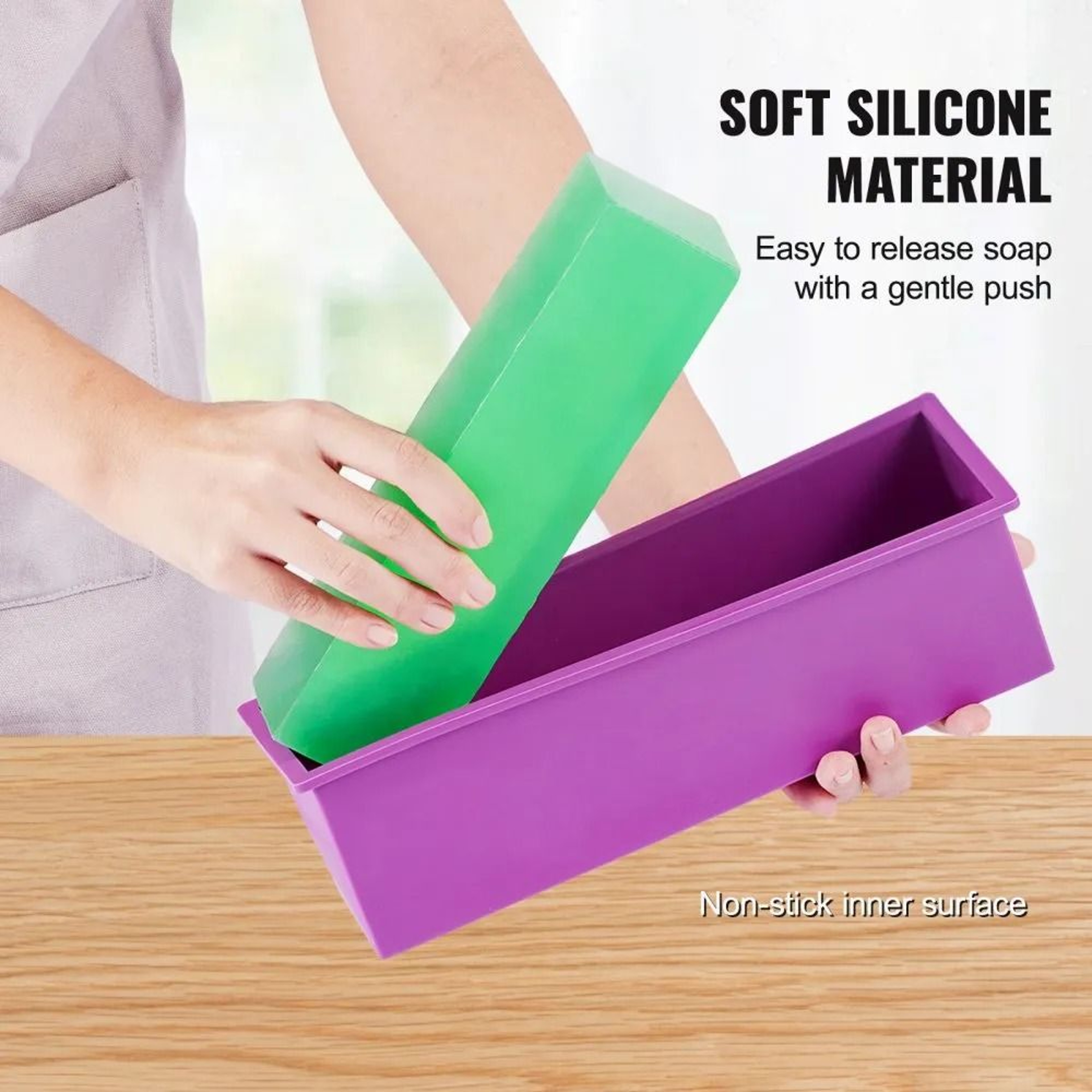 Soap Making Kit With Bamboo Cutter Box Silicone Mold And Soap Tools 1