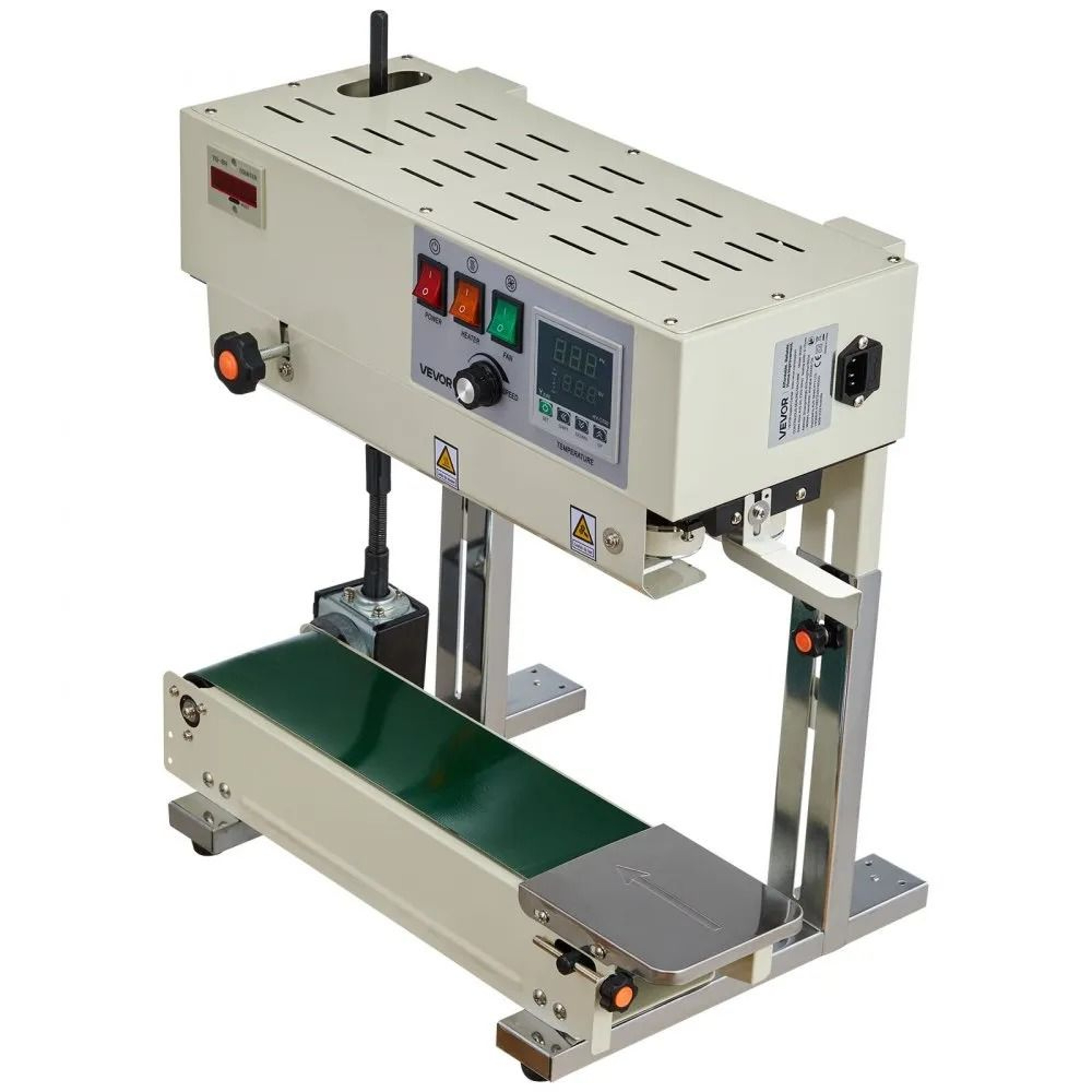 Continuous Band Sealer Machine With Adjustable Heat And Date Printing For Plastic Bags 7
