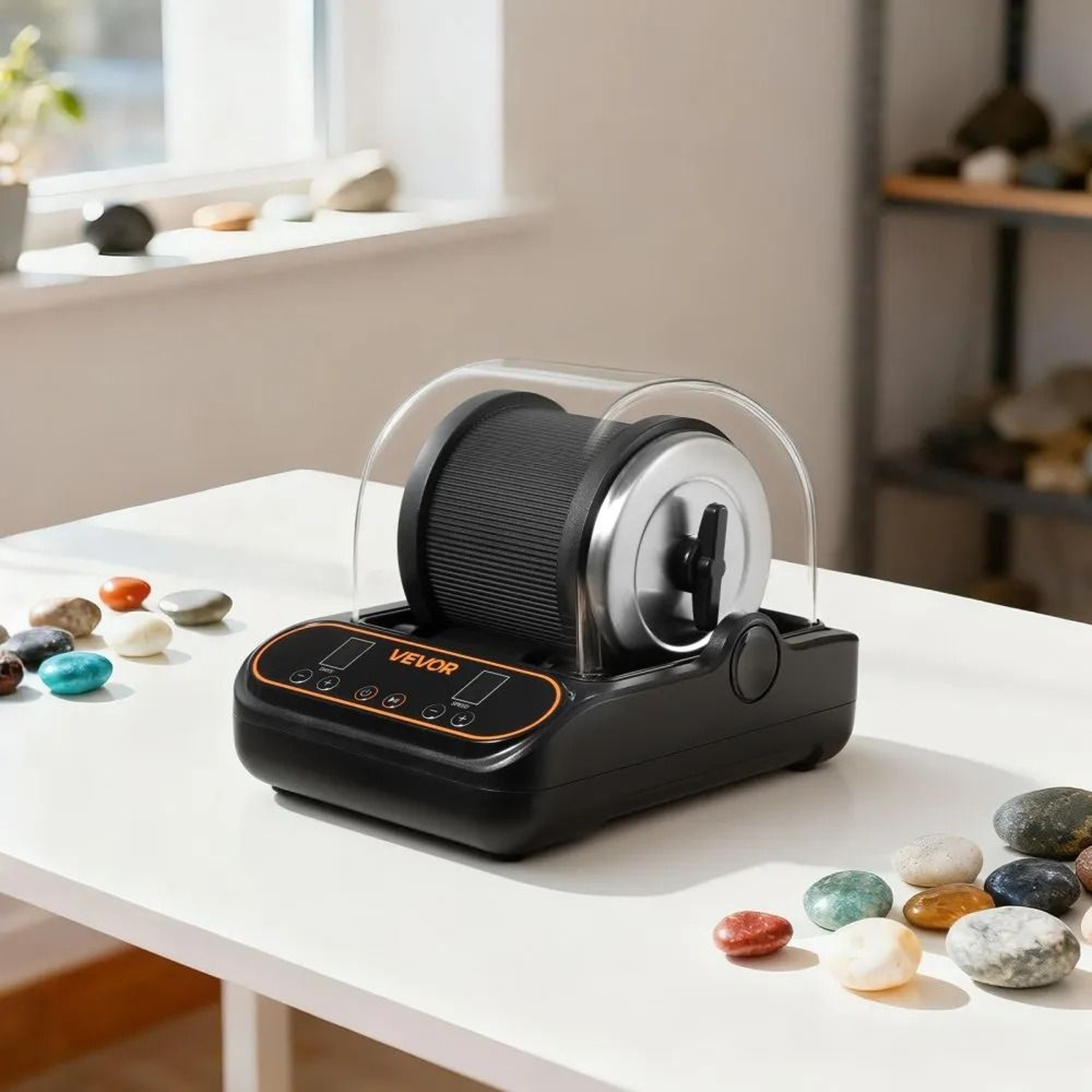 Rock Tumbler 2 Lb Rock Polishing Machine Kit With Quiet Motor 6