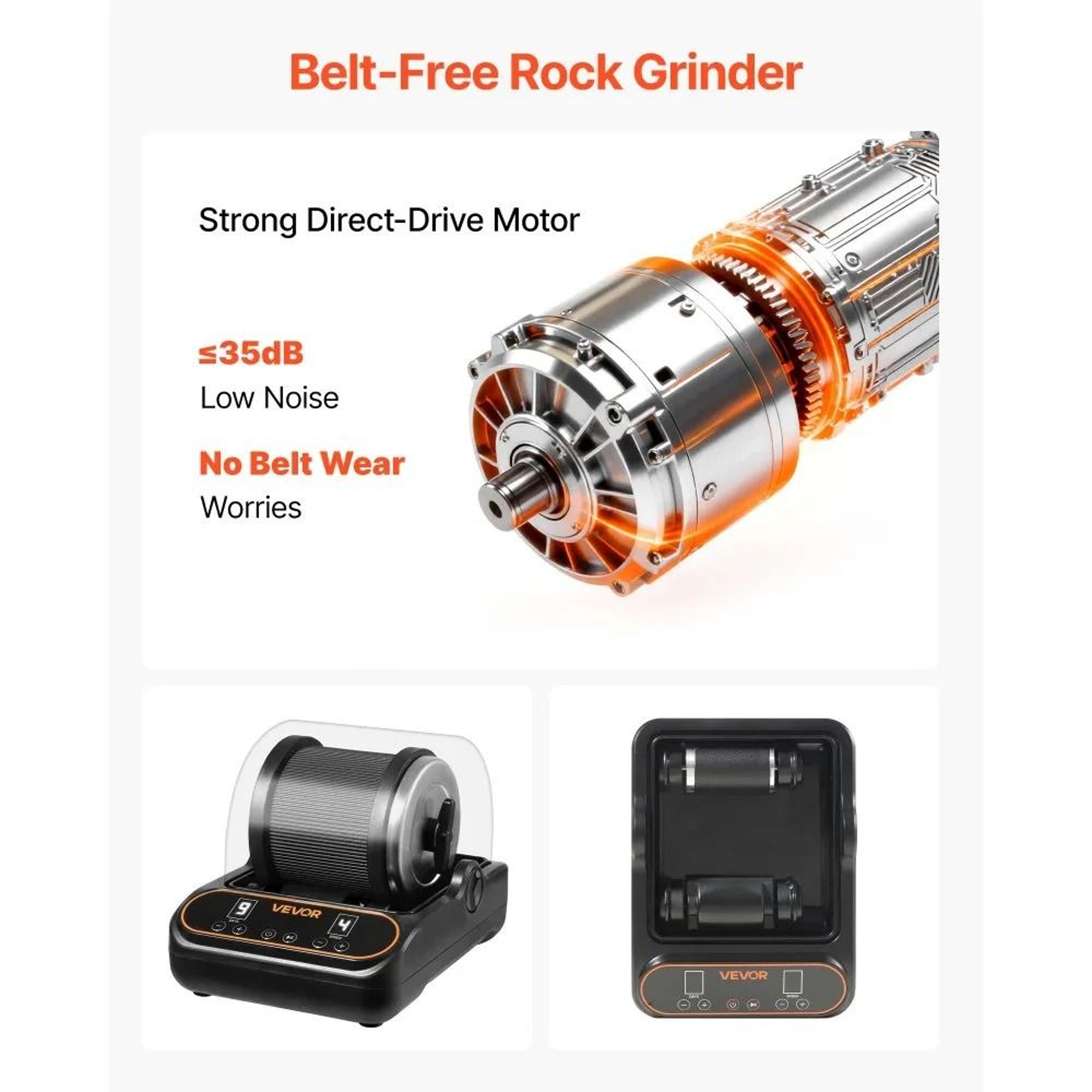 Rock Tumbler 2 Lb Rock Polishing Machine Kit With Quiet Motor 5