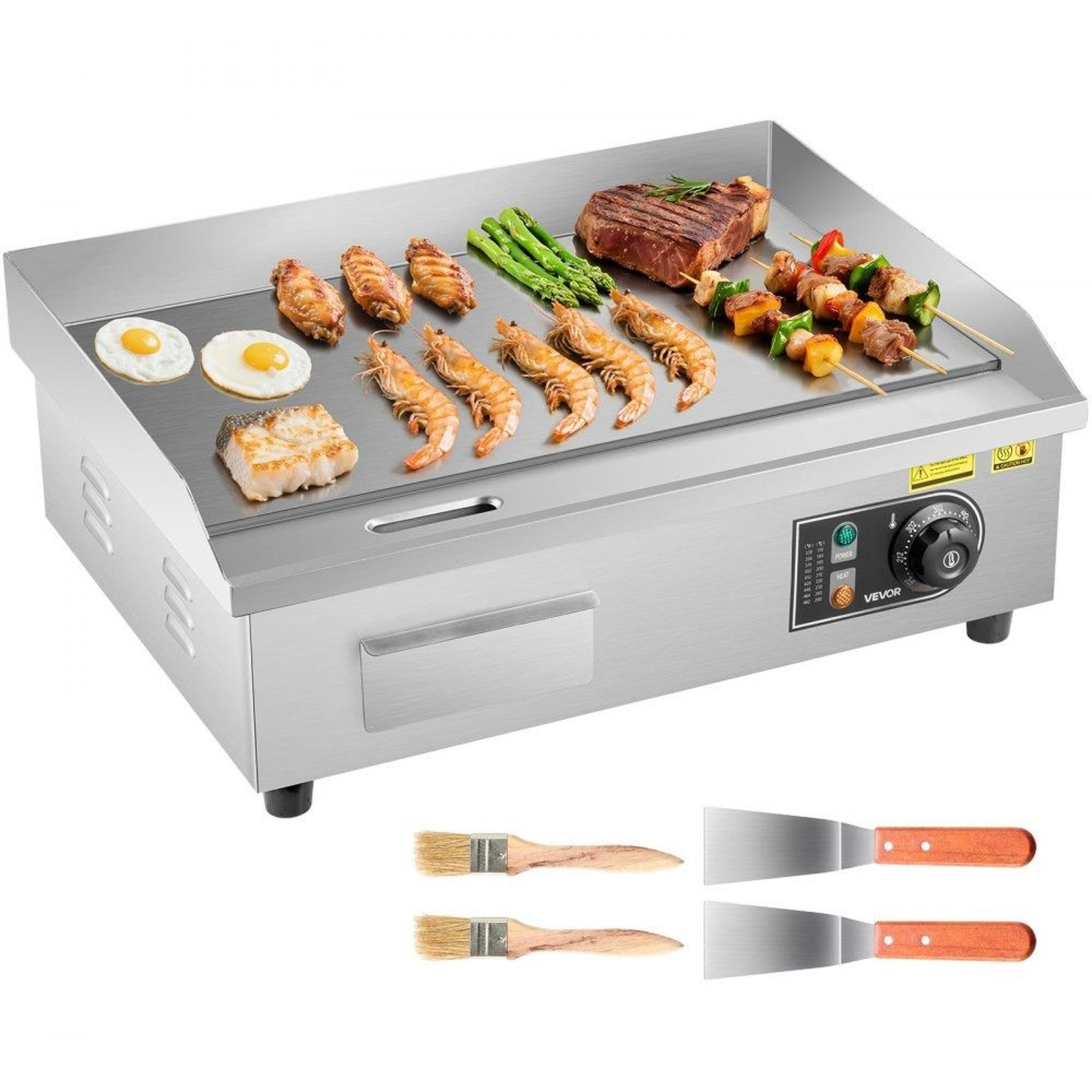 Commercial Electric Griddle Flat Top Grill For Restaurant And Home Cooking 0