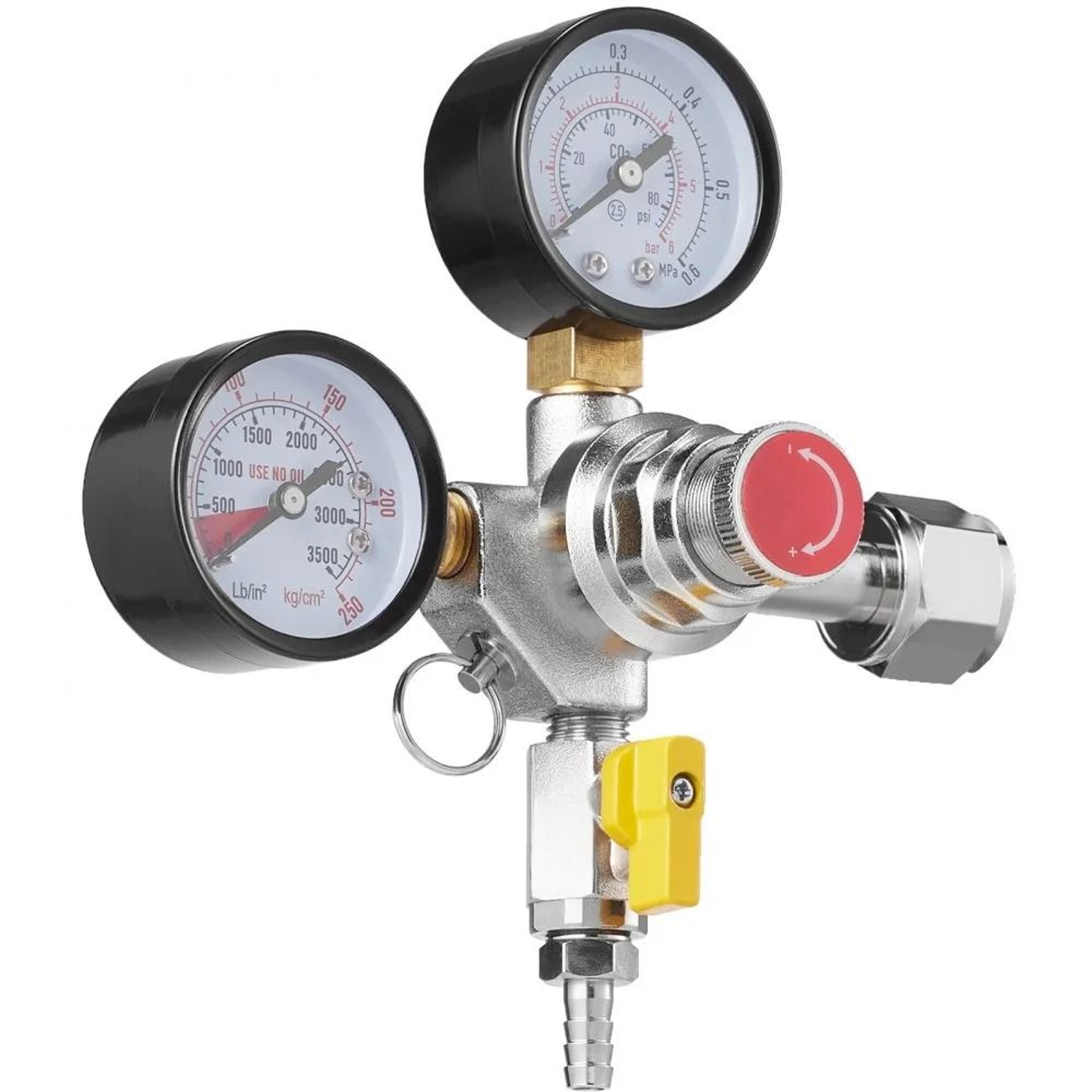 Double Gauge CO2 Regulator For Draft Beer Homebrew With Adjustable Pressure Control 7