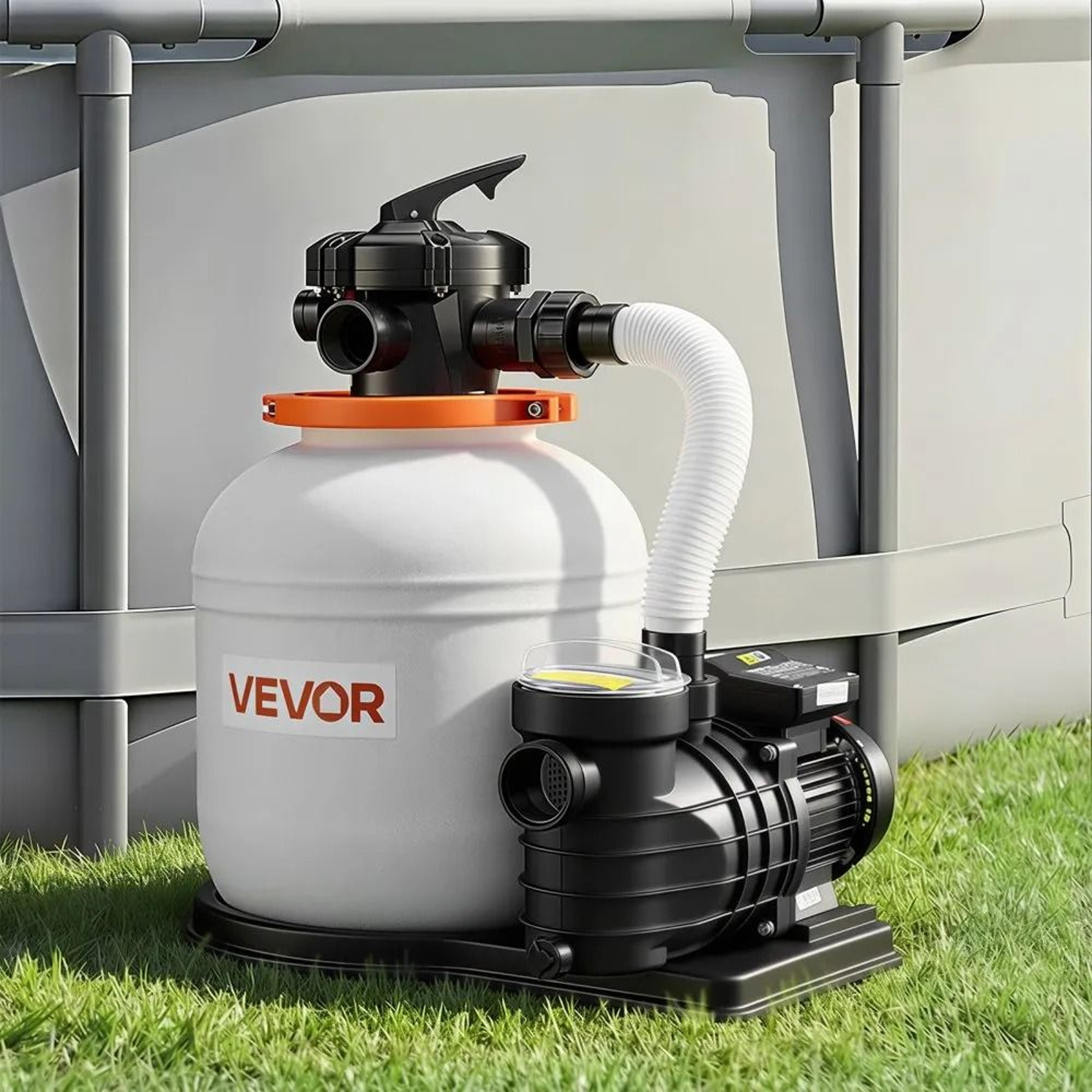FlashPure Sand Filter Pump For Above Ground Pools 3500 GPH 4