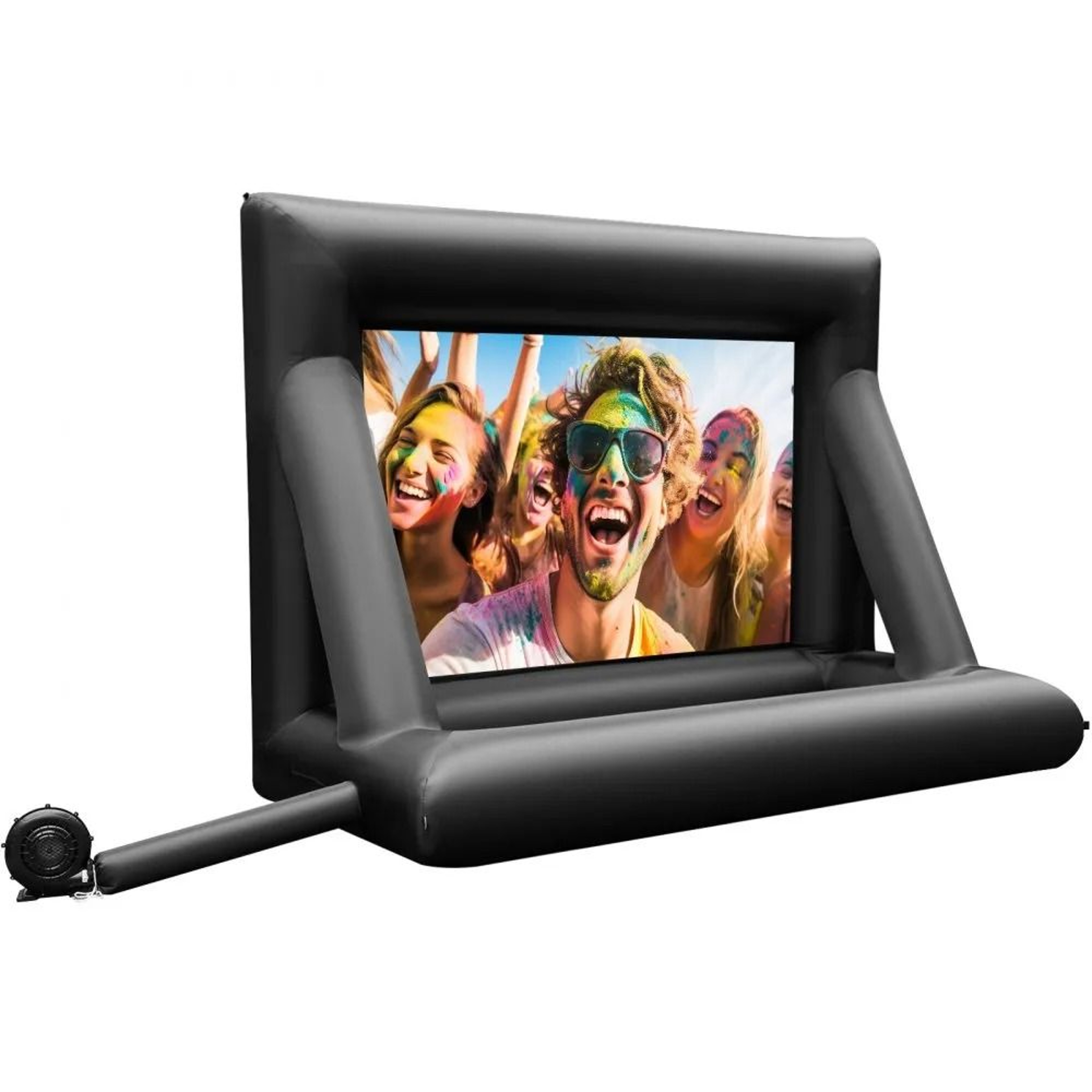 24FT Inflatable Outdoor Movie Screen With 360W Blower Portable Projector Theater 8