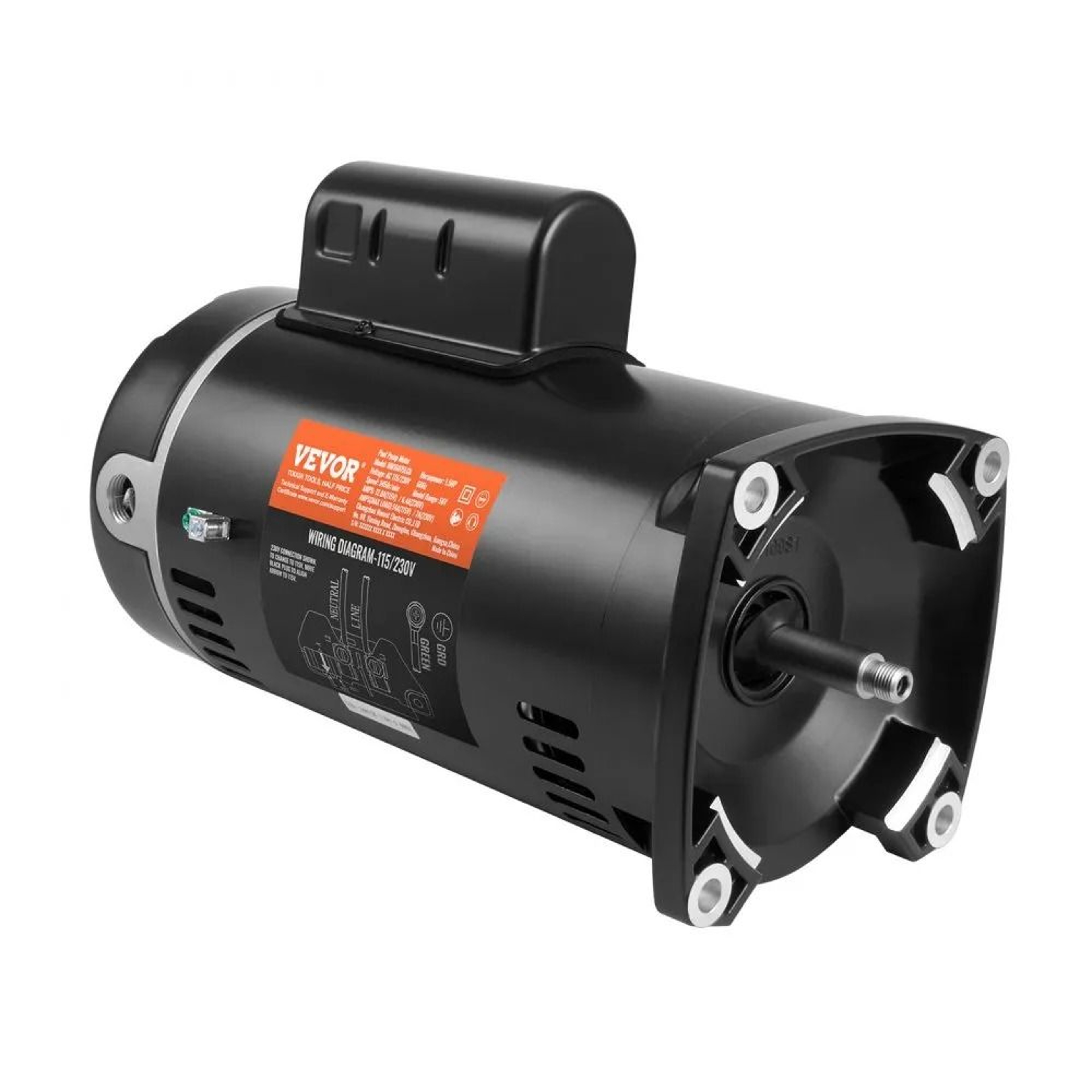 15HP Pool Pump Motor 56Y Frame High Efficiency Replacement Motor 9