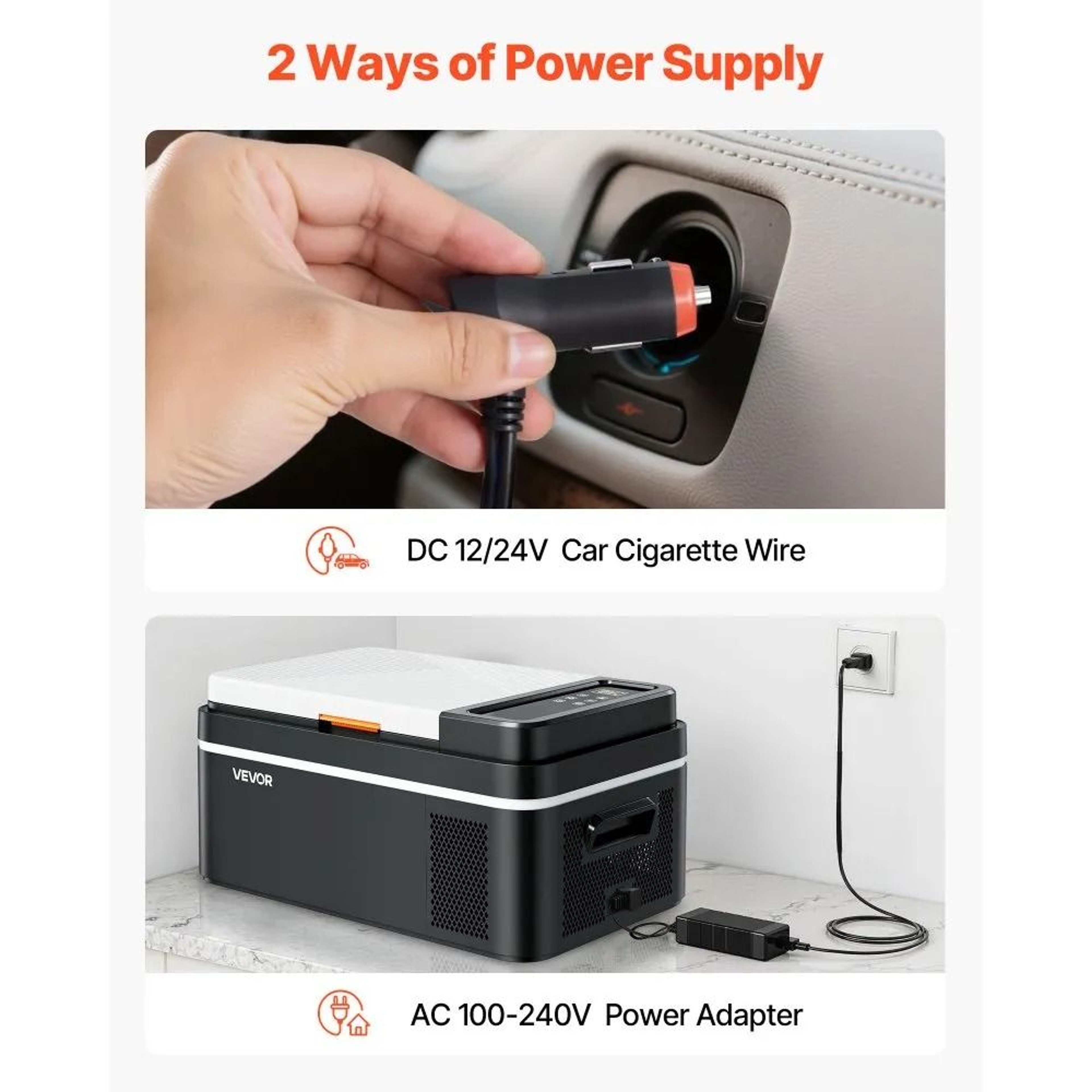 21 QT Portable Car Refrigerator With APP Control And Compressor Cooling 3