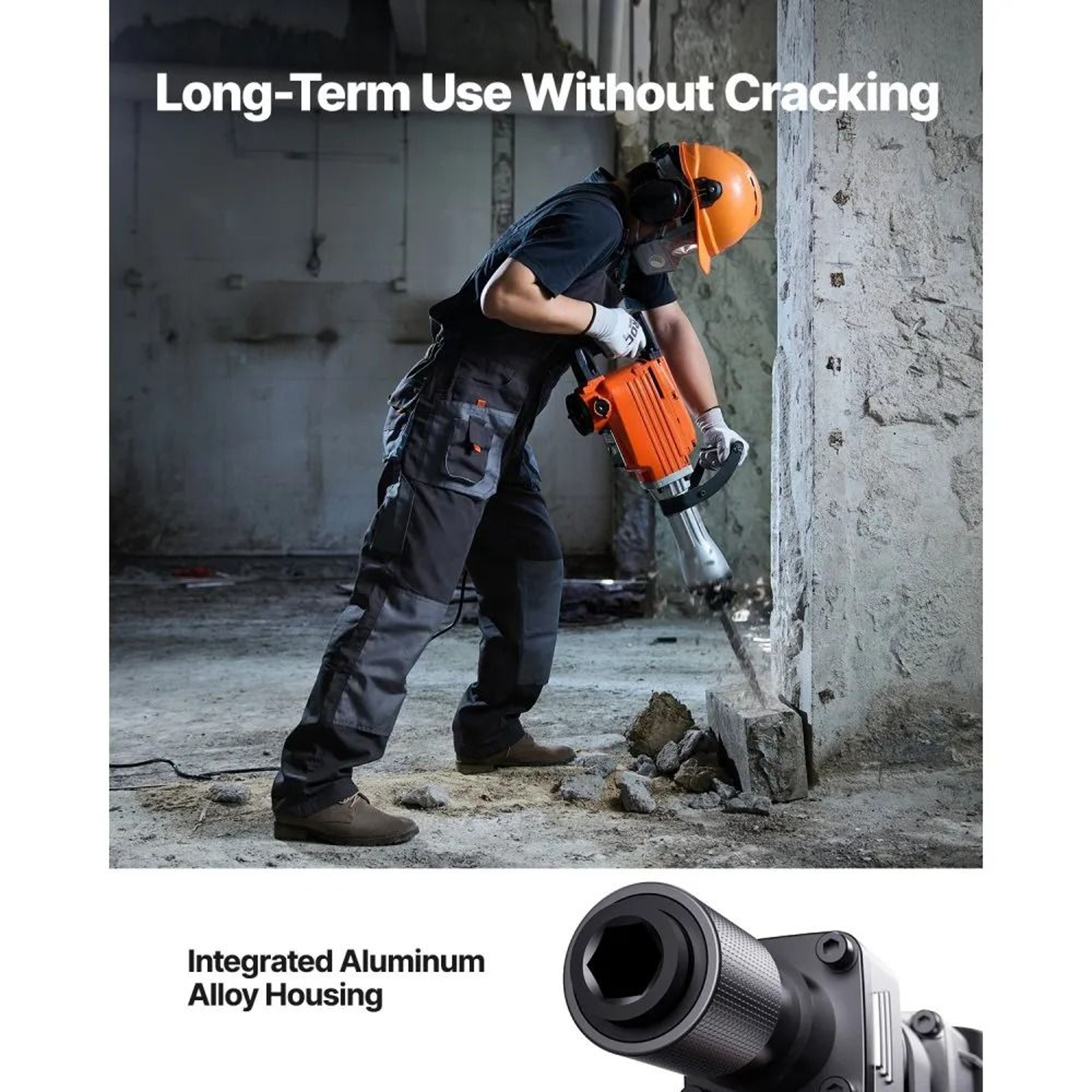 2200W Demolition Jack Hammer Concrete Breaker With Chisels 2