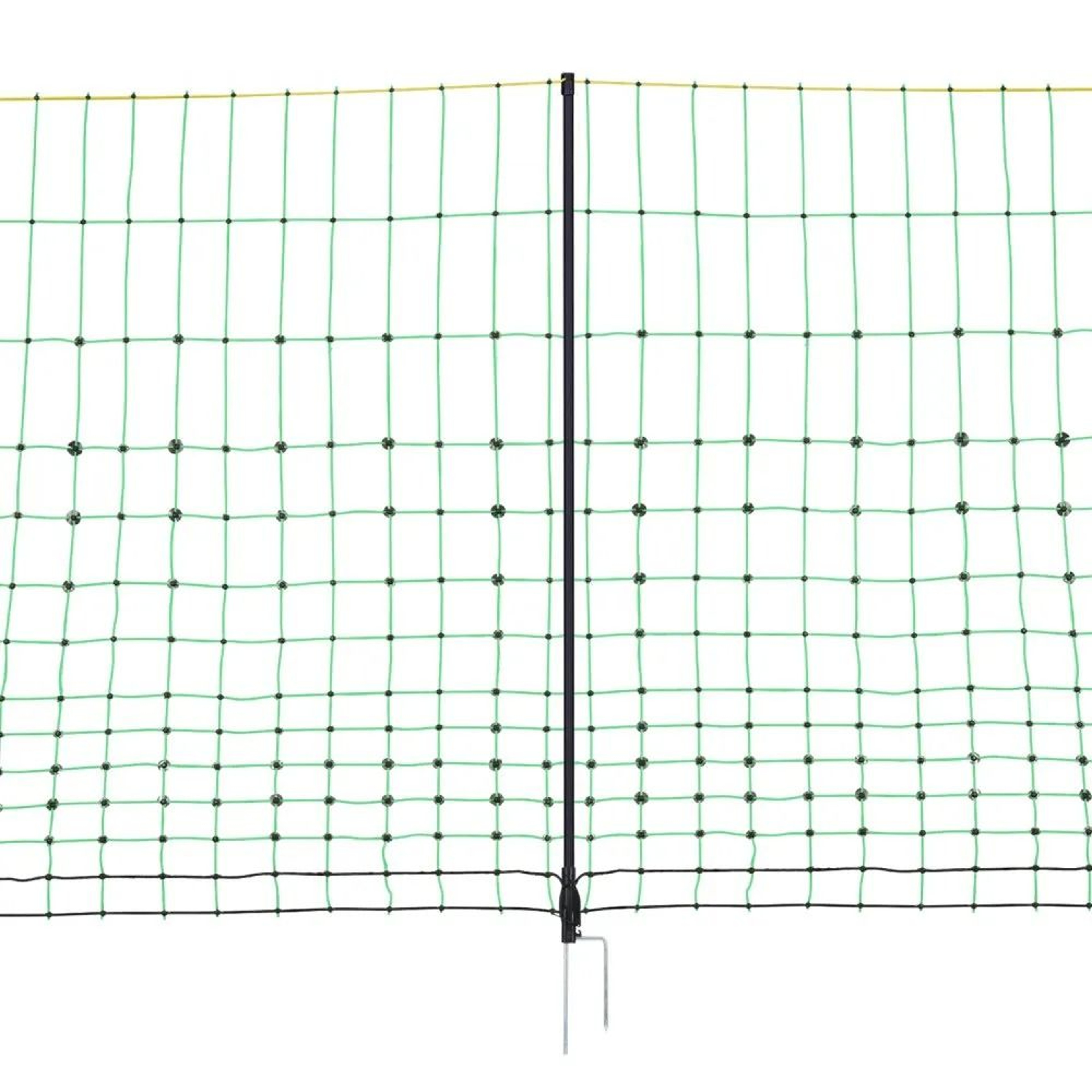 Electric Fence Netting 42in X 164ft Portable Livestock Barrier With Fiberglass Posts 2
