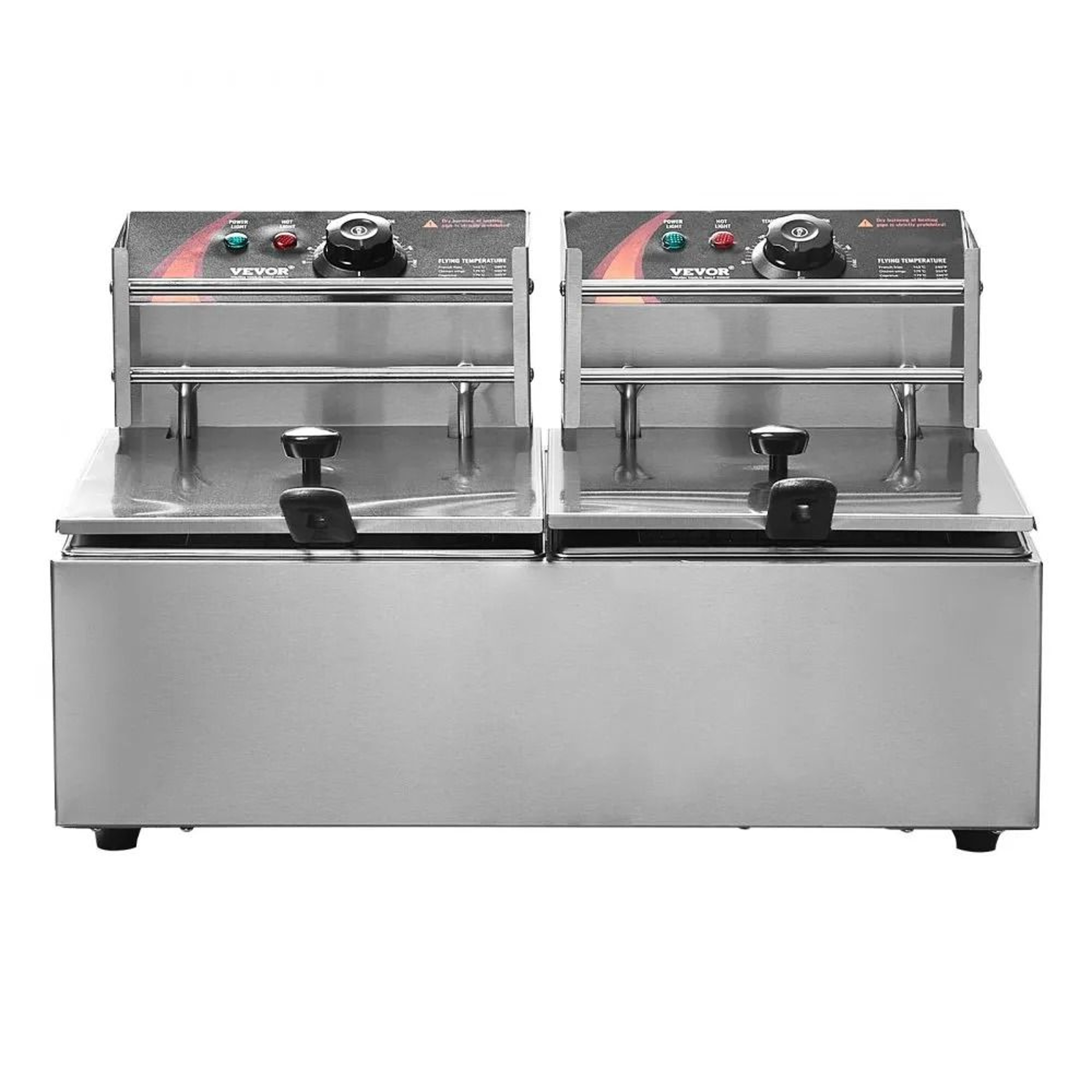 Commercial Dual Tank Electric Deep Fryer With Temperature Control For Restaurants 10