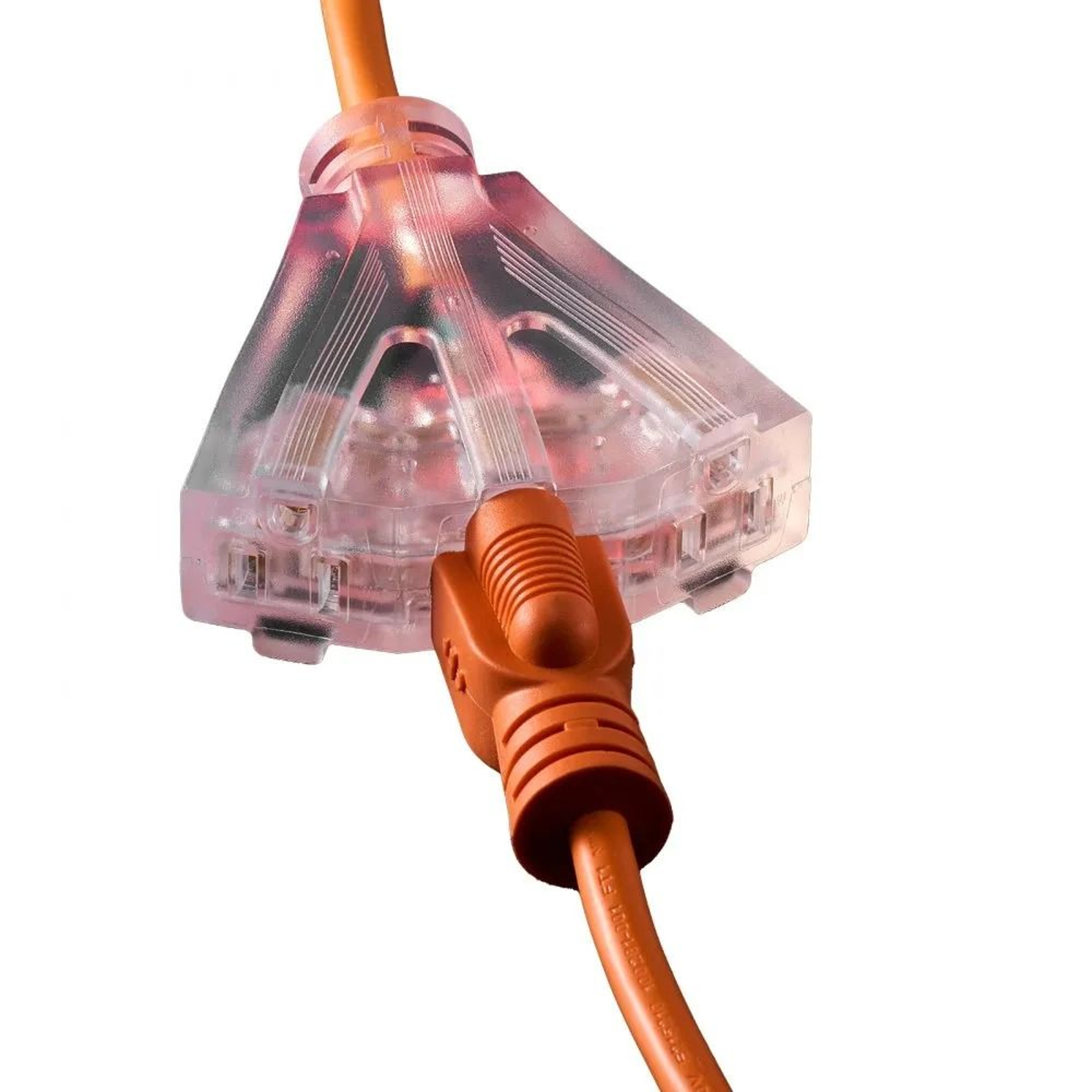 Retractable Extension Cord Reel 30 FT Heavy Duty Power Cord With Triple Outlet 7