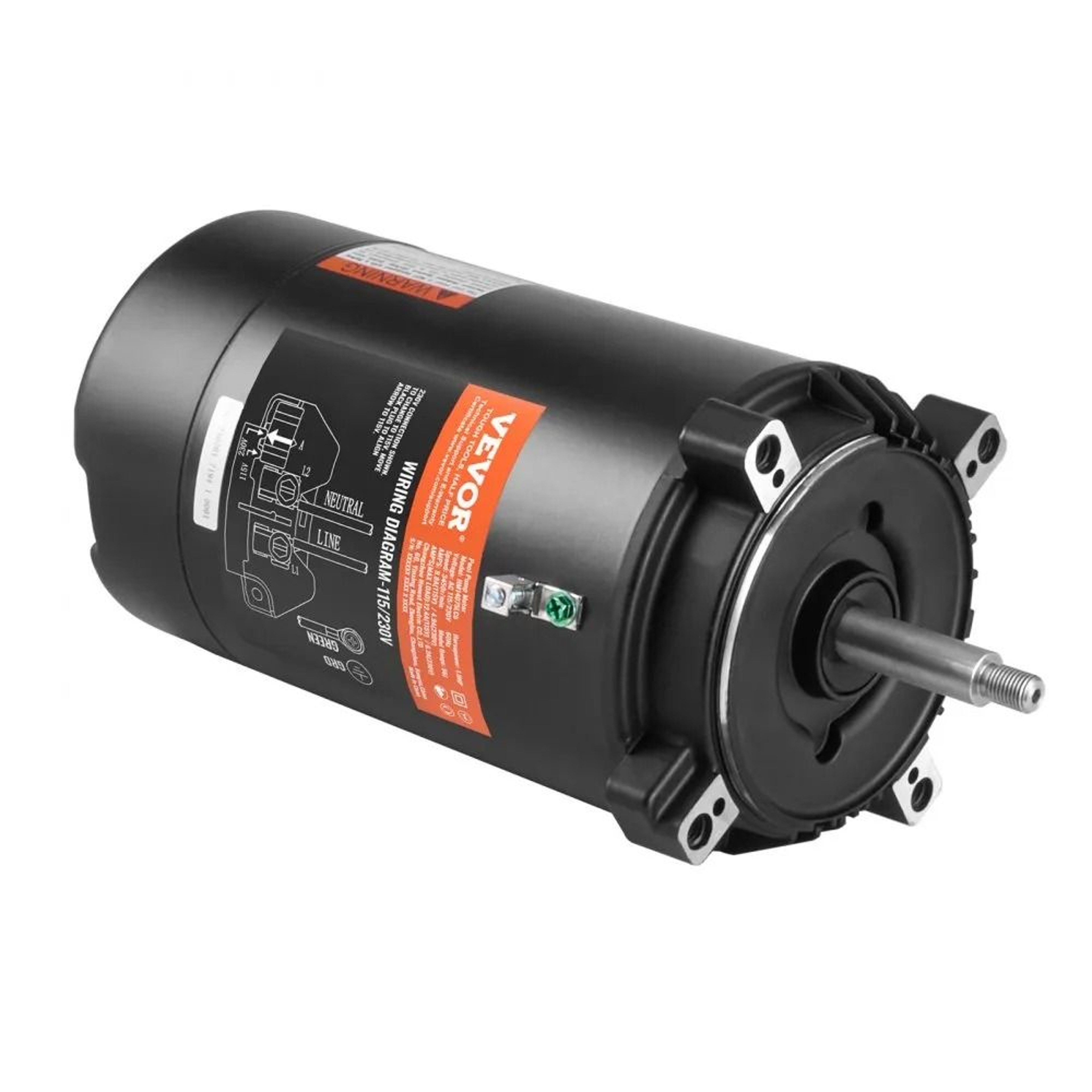 1 HP Pool Pump Motor 56J Frame Replacement Motor For Efficient Pool Water Circulation 0