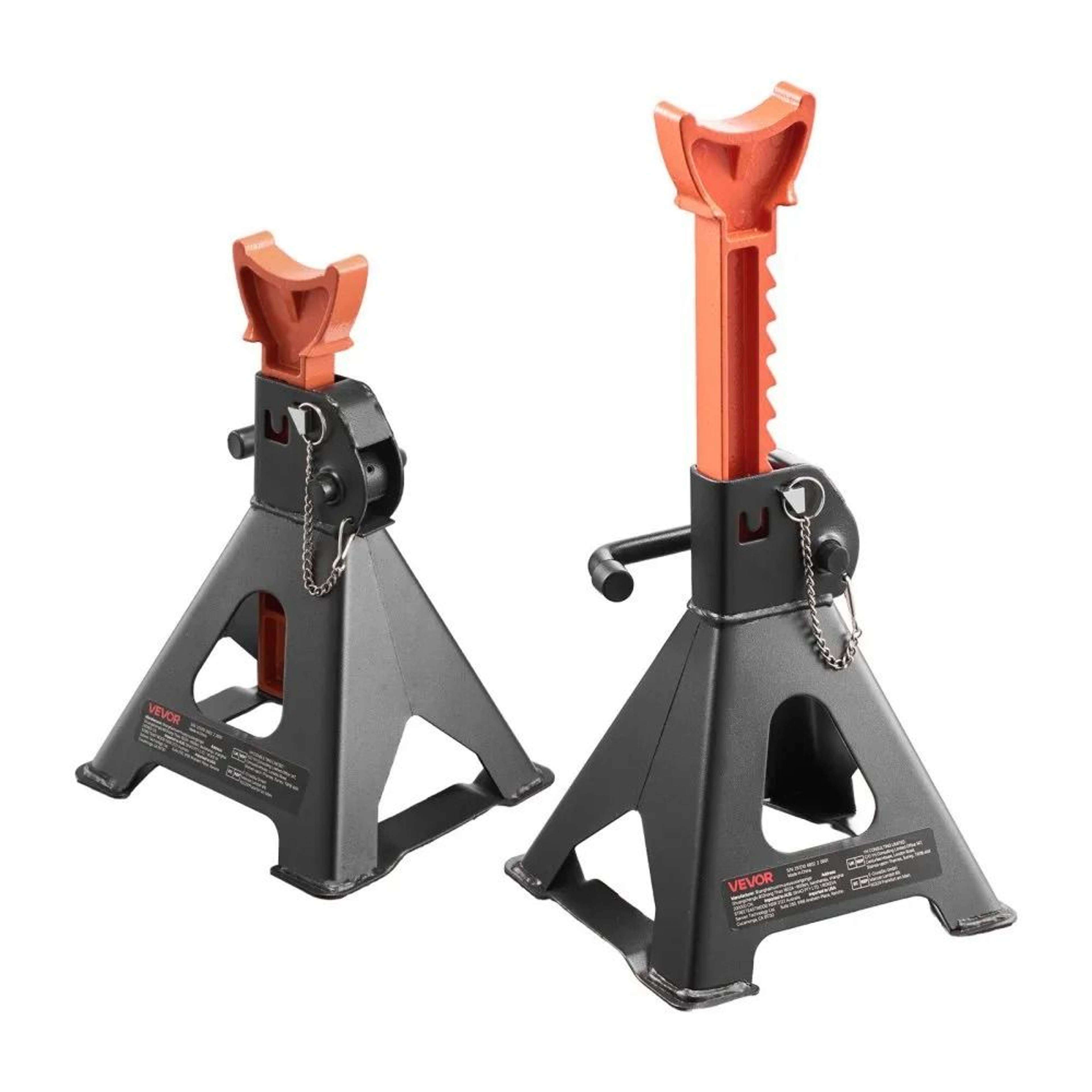 Heavy Duty 3 Ton Adjustable Jack Stands With Double Locking For Vehicle Repair 8