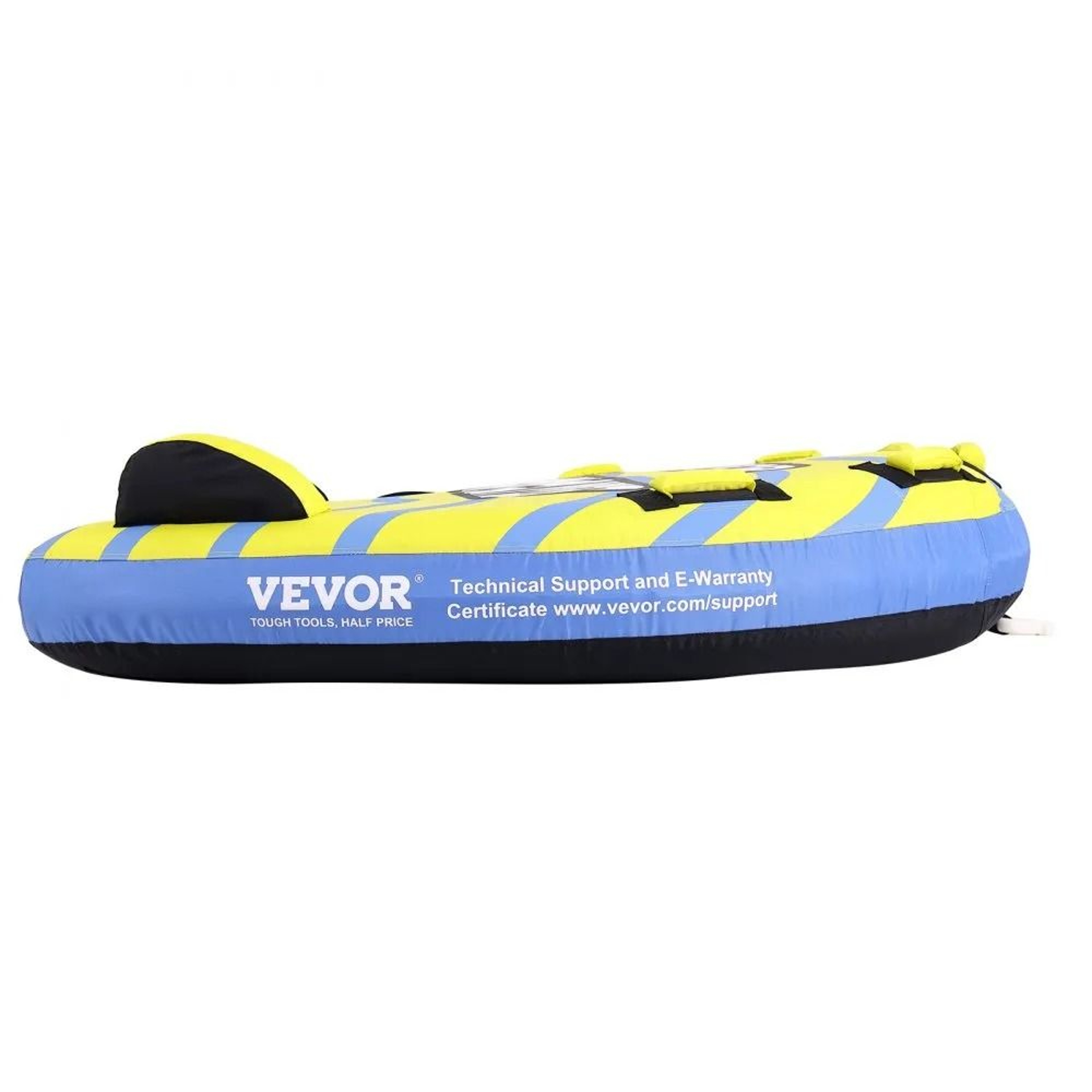 3 Person Inflatable Towable Tube For Boating With Safety Handles 7