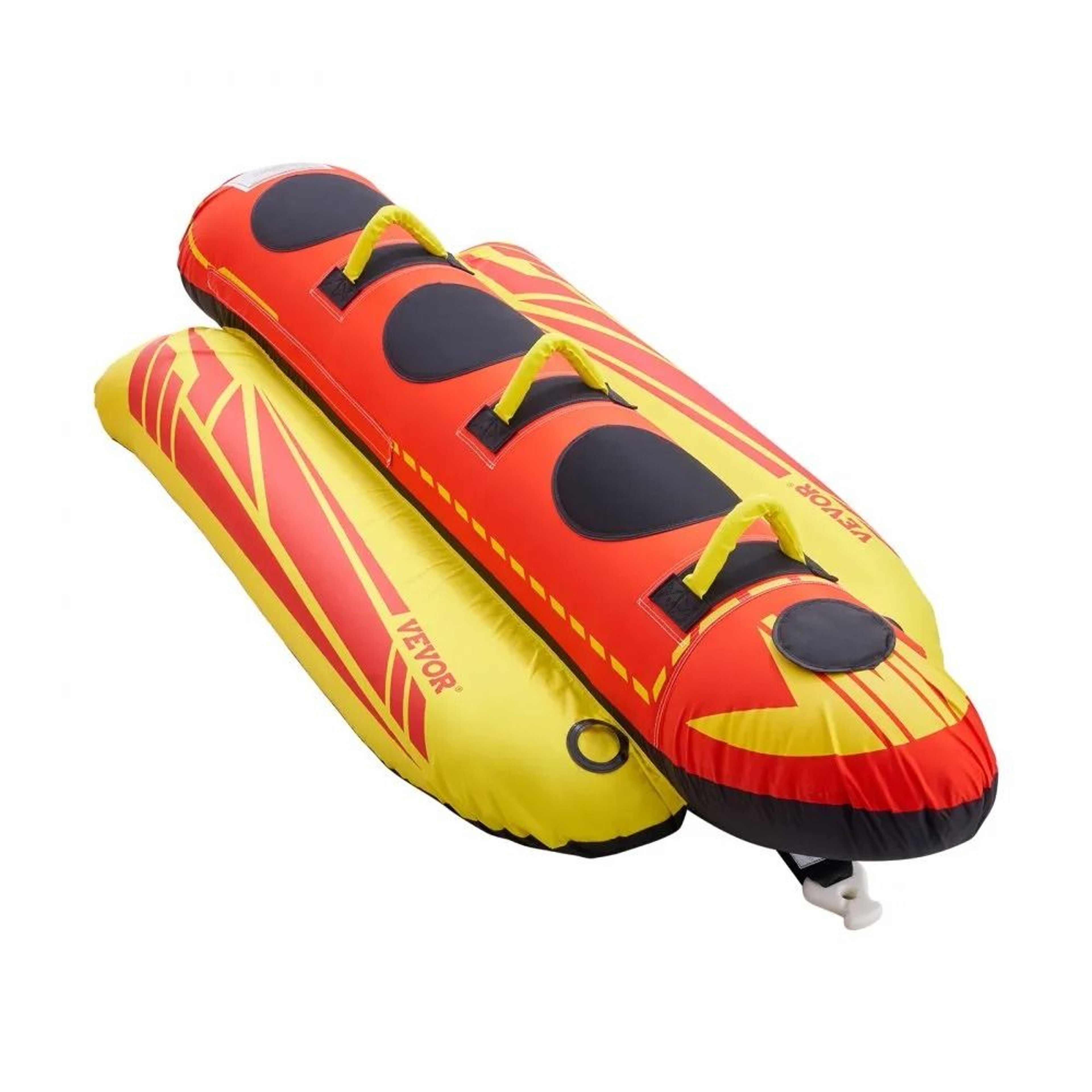 3 Person Towable Tube For Boating Inflatable Water Sport Tube With Nylon Cover And Padded Handles 0