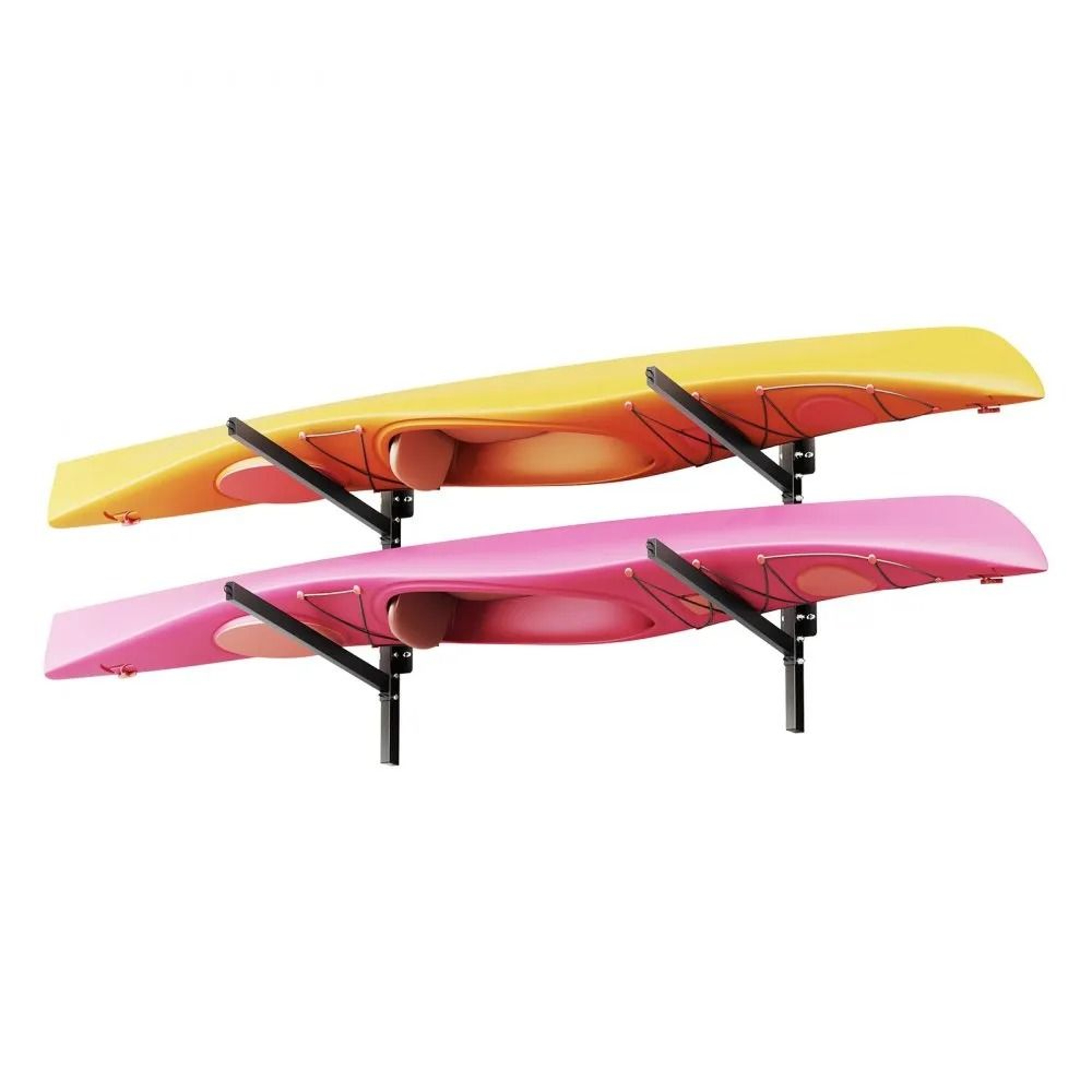 Heavy Duty Kayak Storage Rack For 2 Kayaks Wall Mount Organizer 0