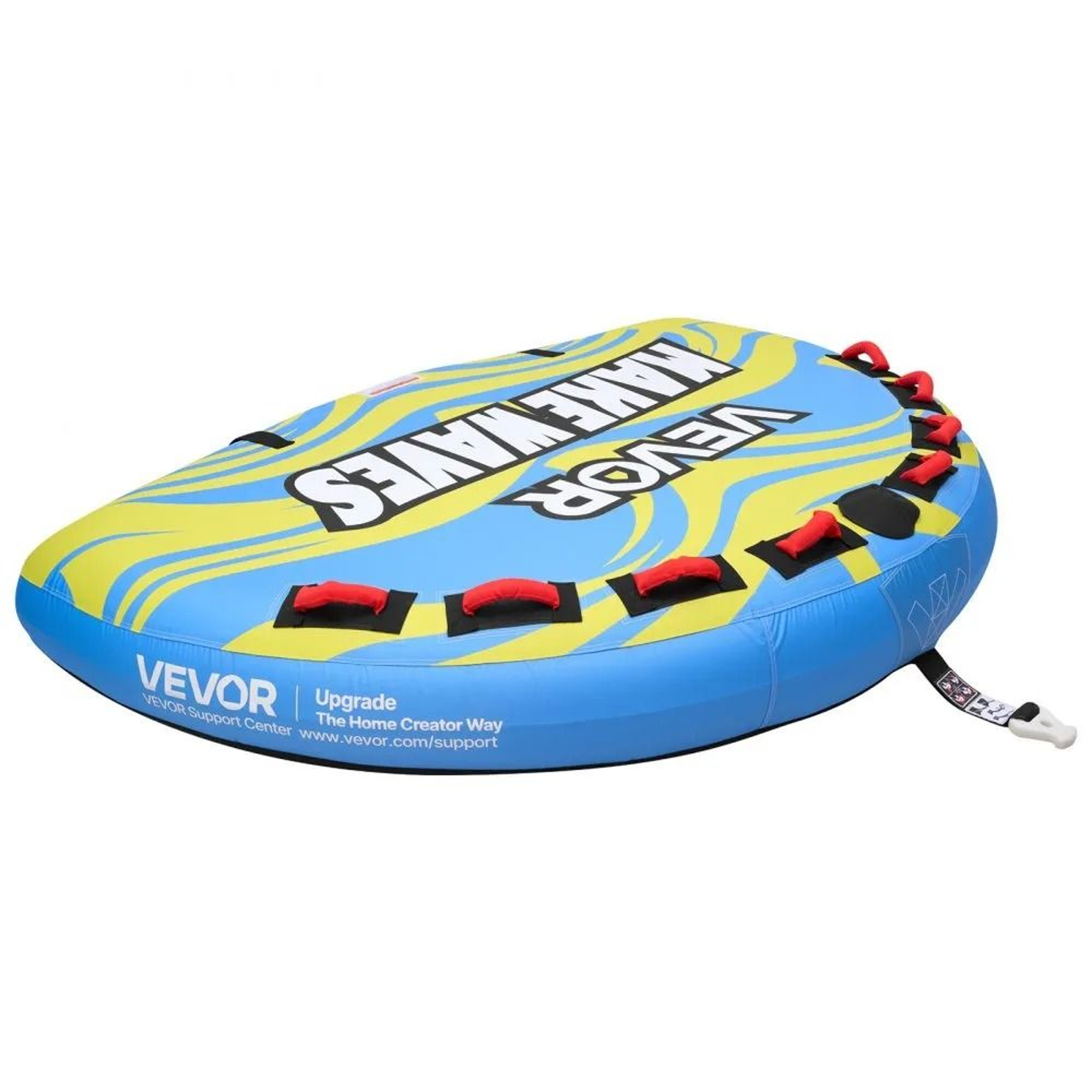 4 Rider Towable Tube For Boating With Nylon Cover And Padded Handles 0