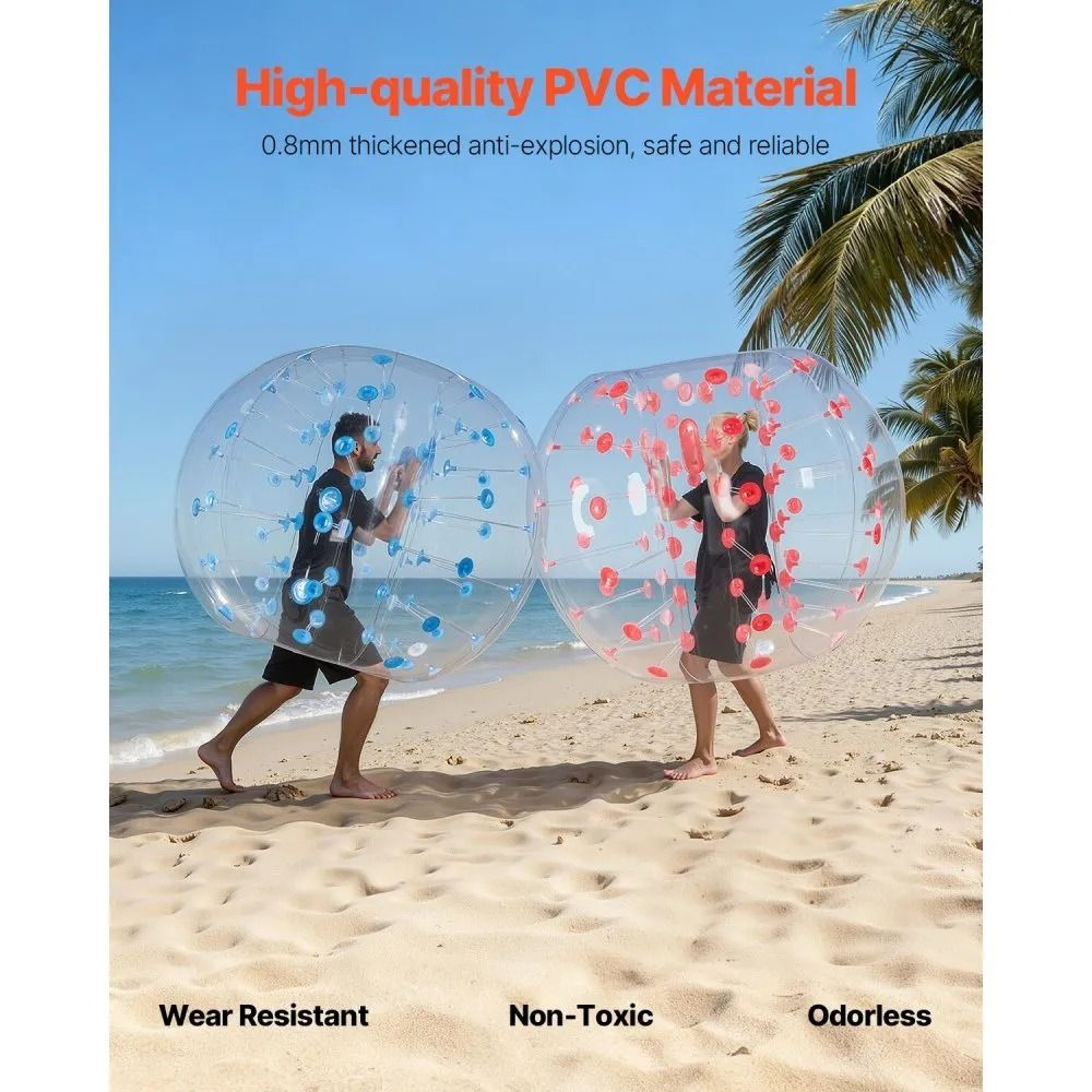 5FT Inflatable Bumper Balls 2 Pack For Adults And Teens 2