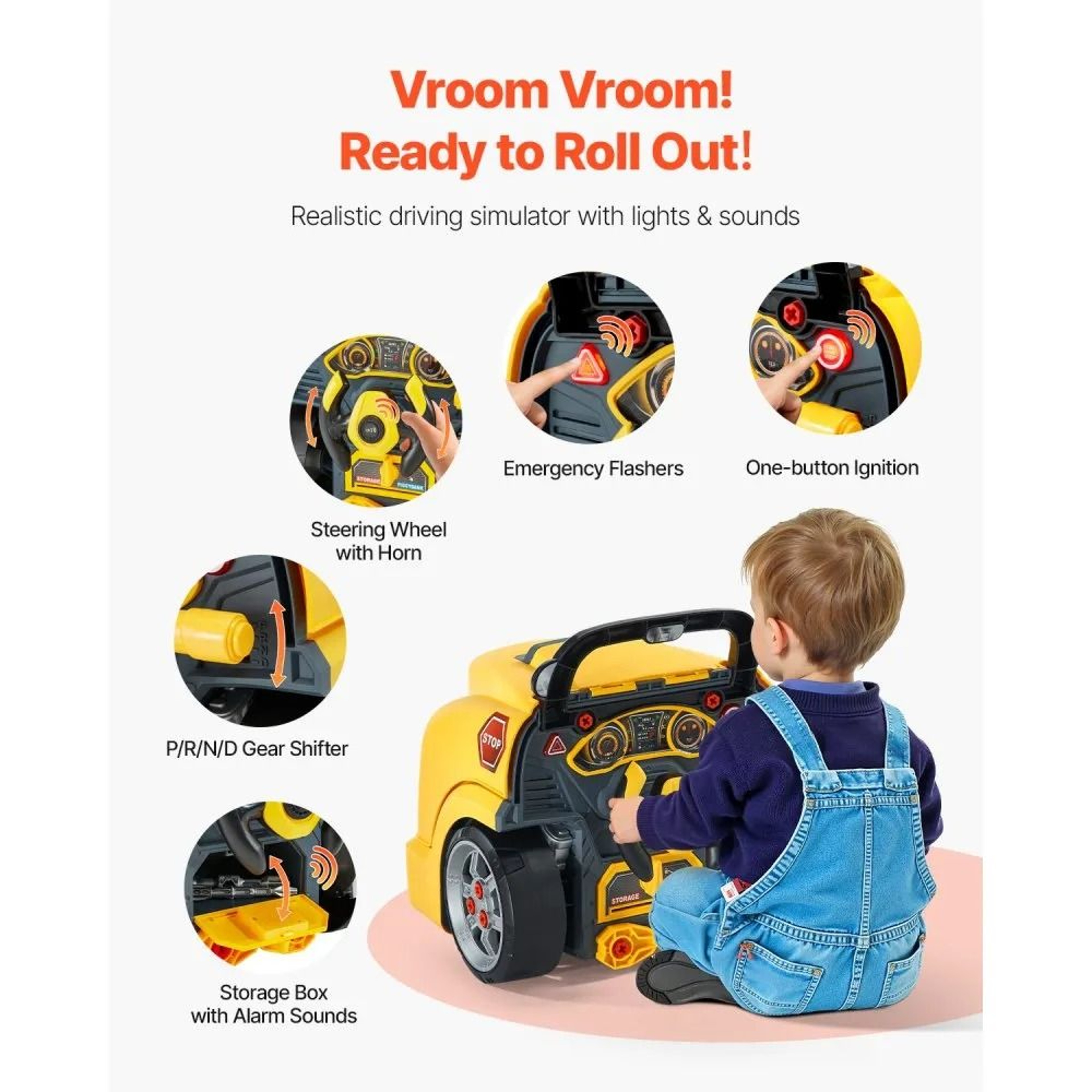 Kids Mechanic Engine Toy 60 Piece Interactive Car Repair Playset 4