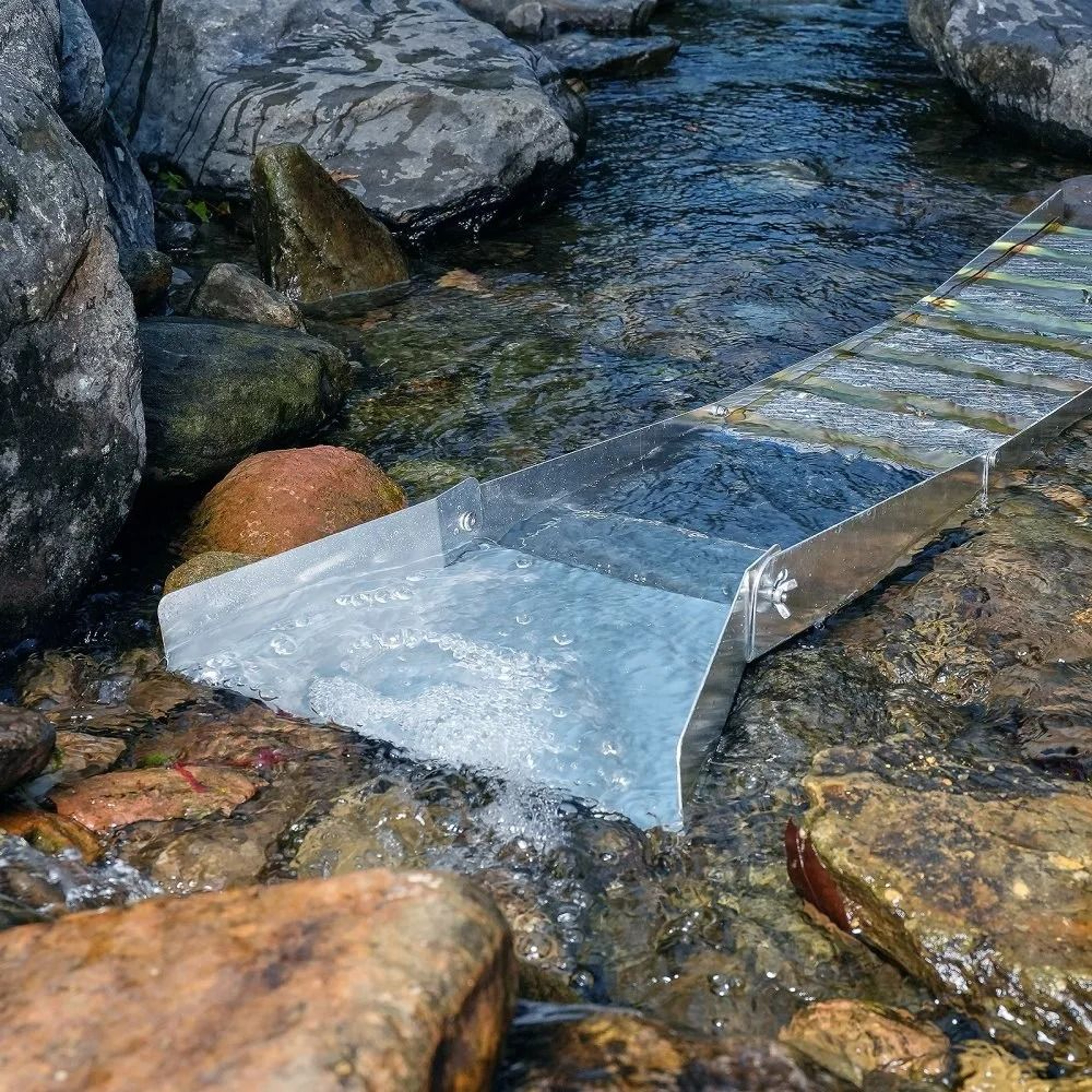 Gold Panning Kit 50 Inch Folding Sluice Box Gold Prospecting Equipment Set 6
