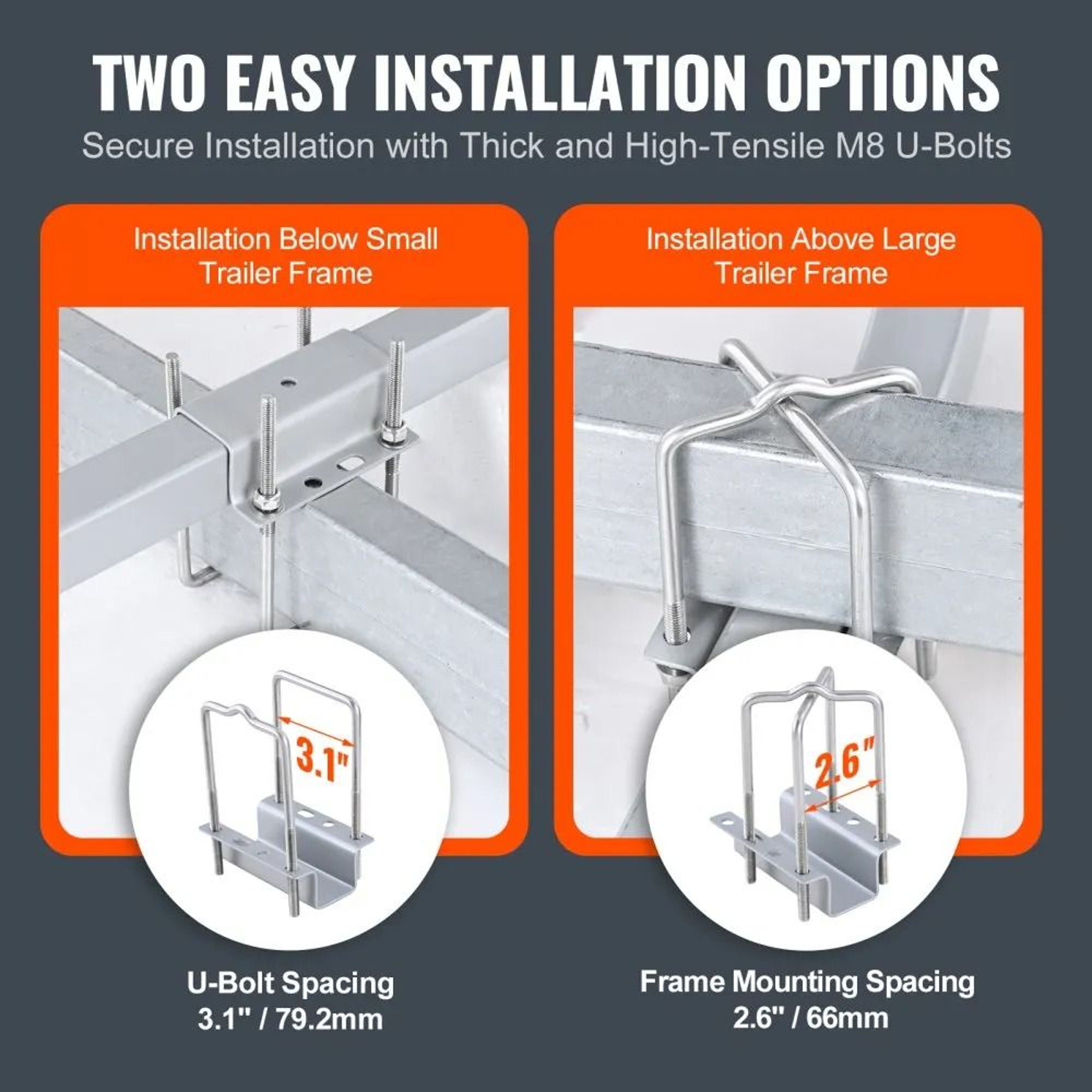 Adjustable Boat Trailer Guide Poles With Rustproof Steel Roller Support 5