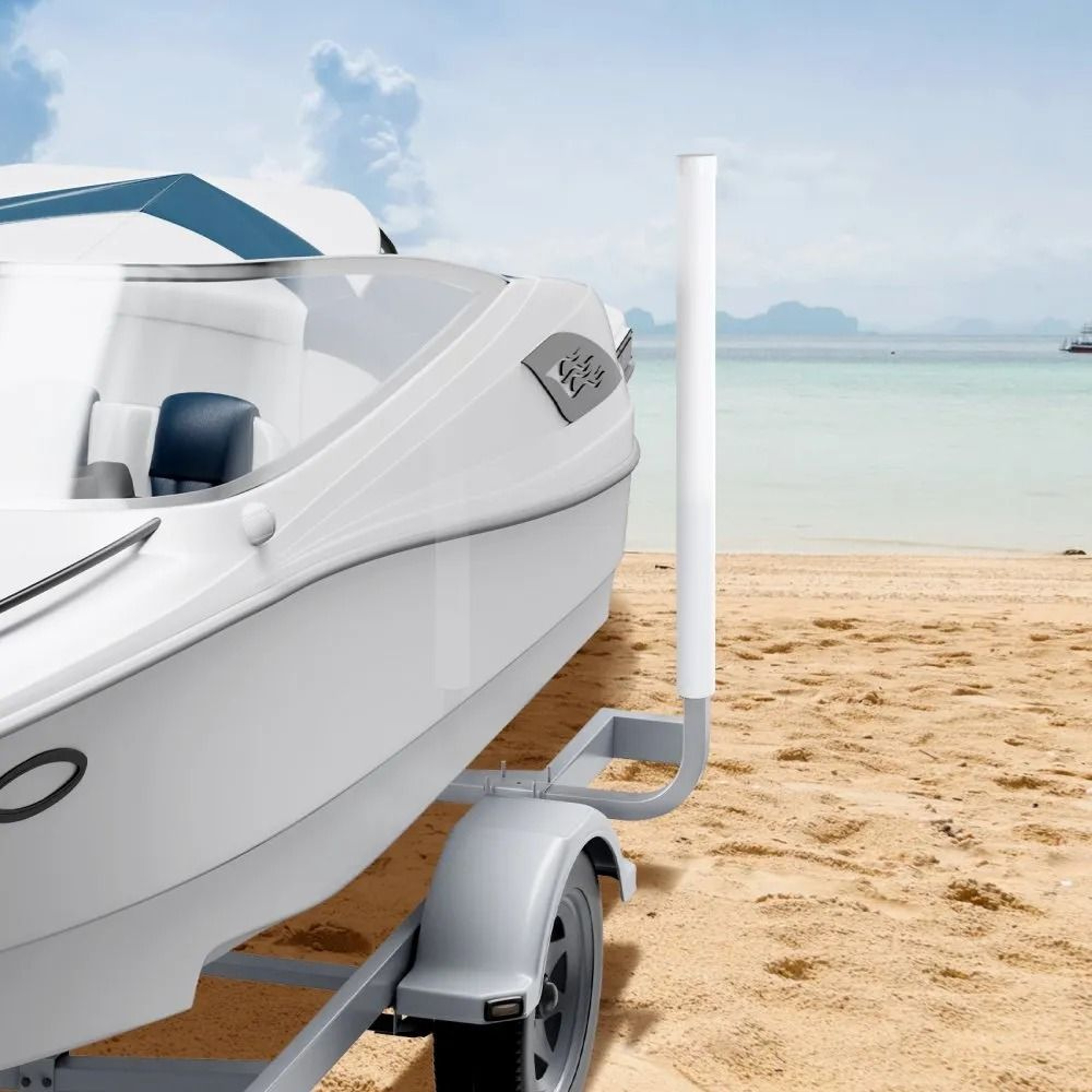 Adjustable Boat Trailer Guide Poles With PVC Protection For Easy Loading 6