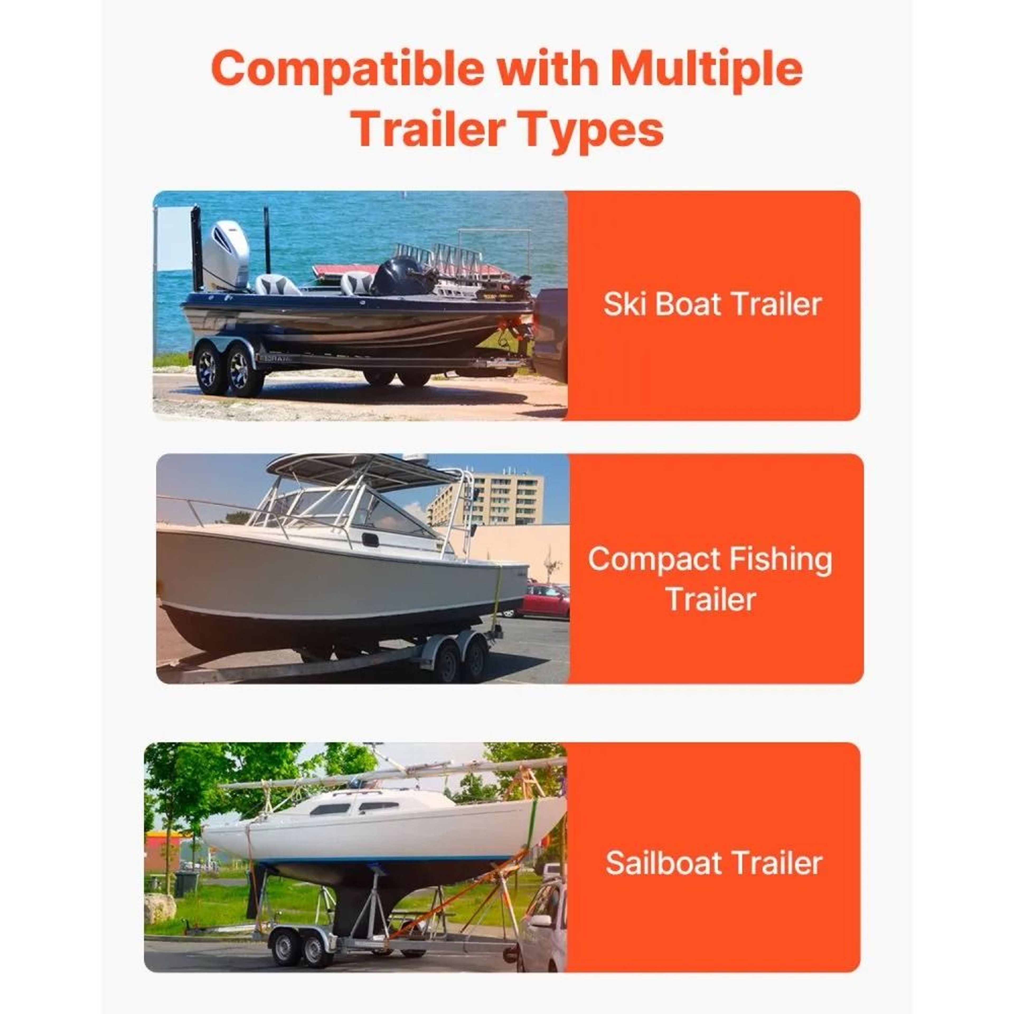 Adjustable Boat Trailer Guide Poles With PVC Protection For Easy Loading 2
