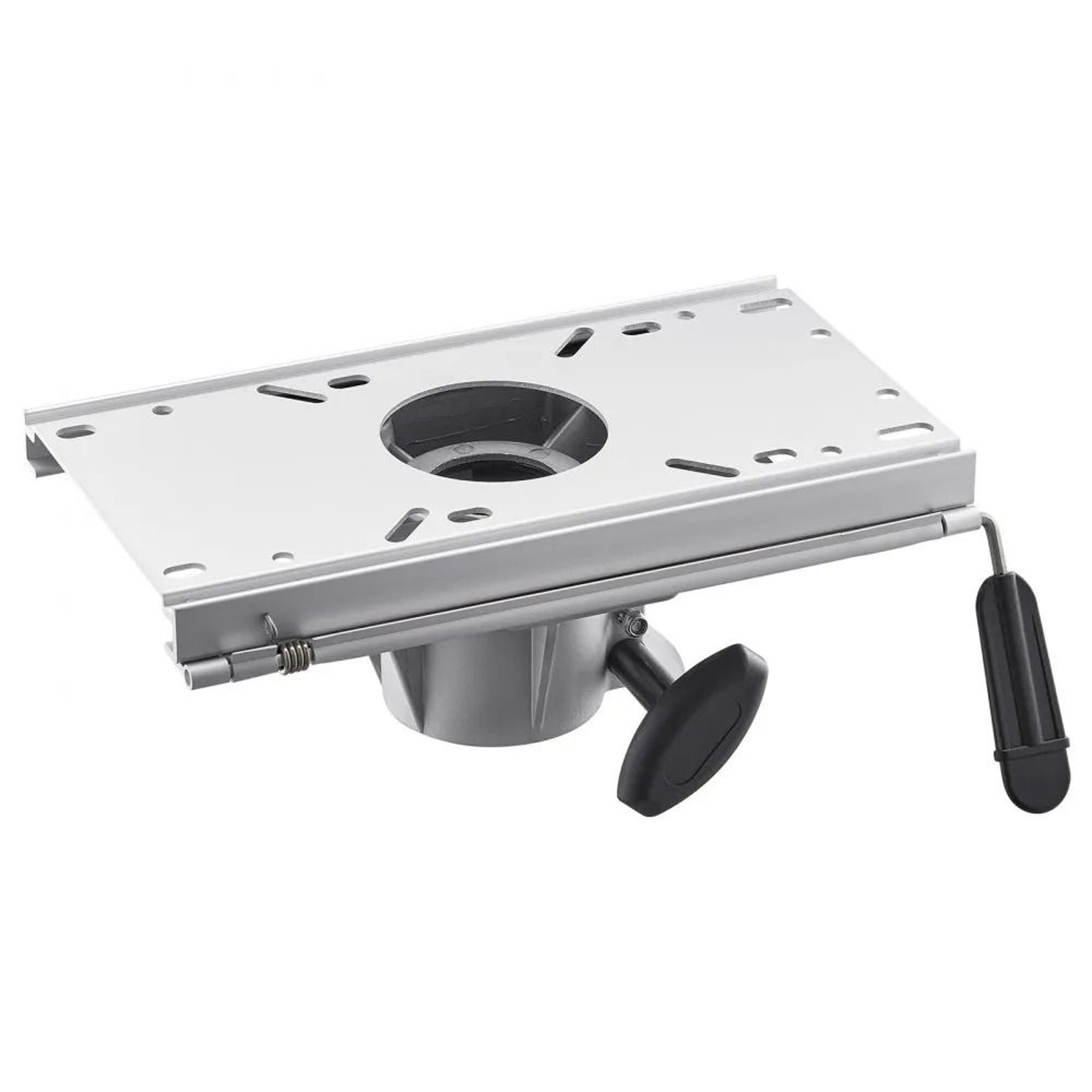 Adjustable Boat Seat Pedestal Sliding Aluminum Boat Chair Base 7