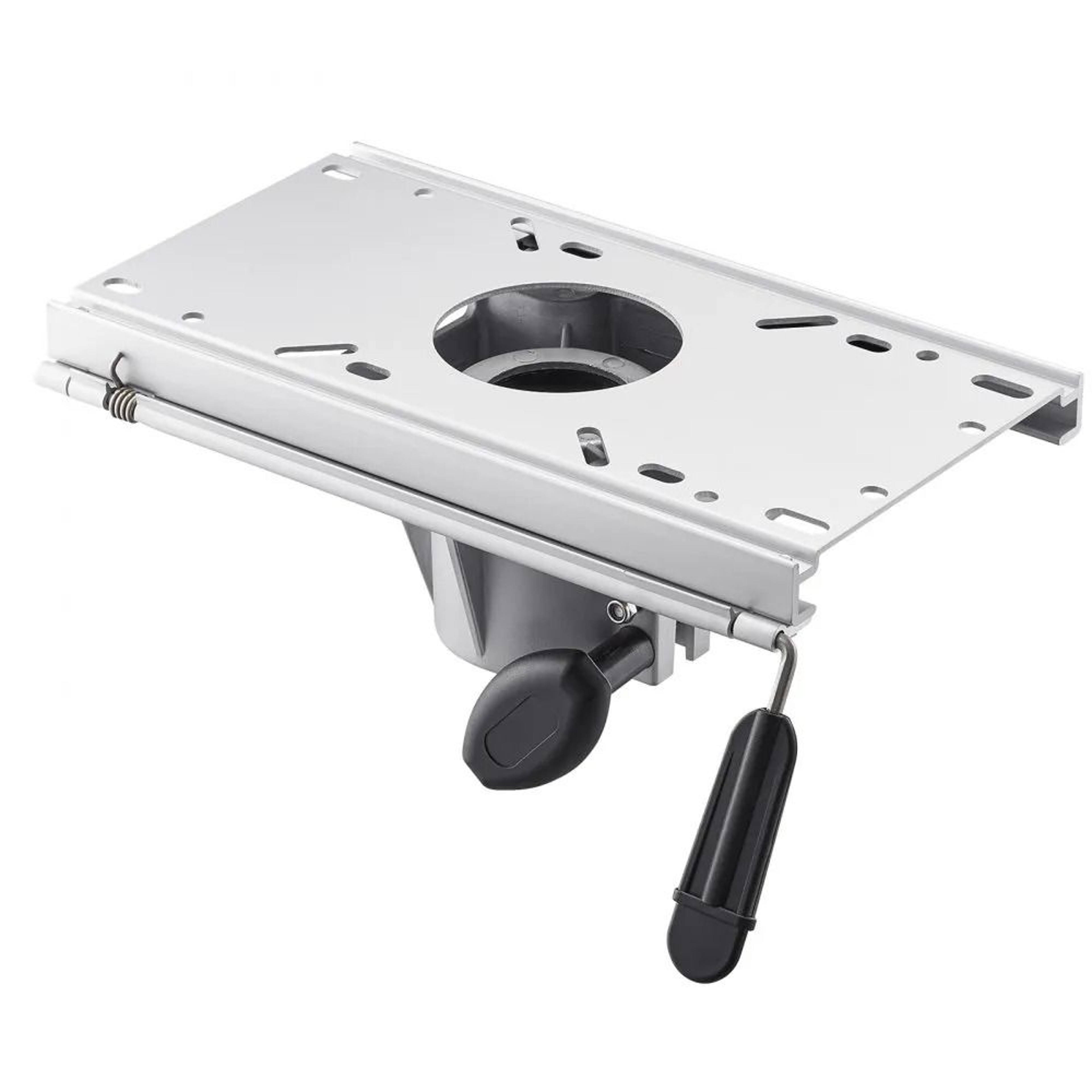 Adjustable Boat Seat Pedestal Sliding Aluminum Boat Chair Base 9