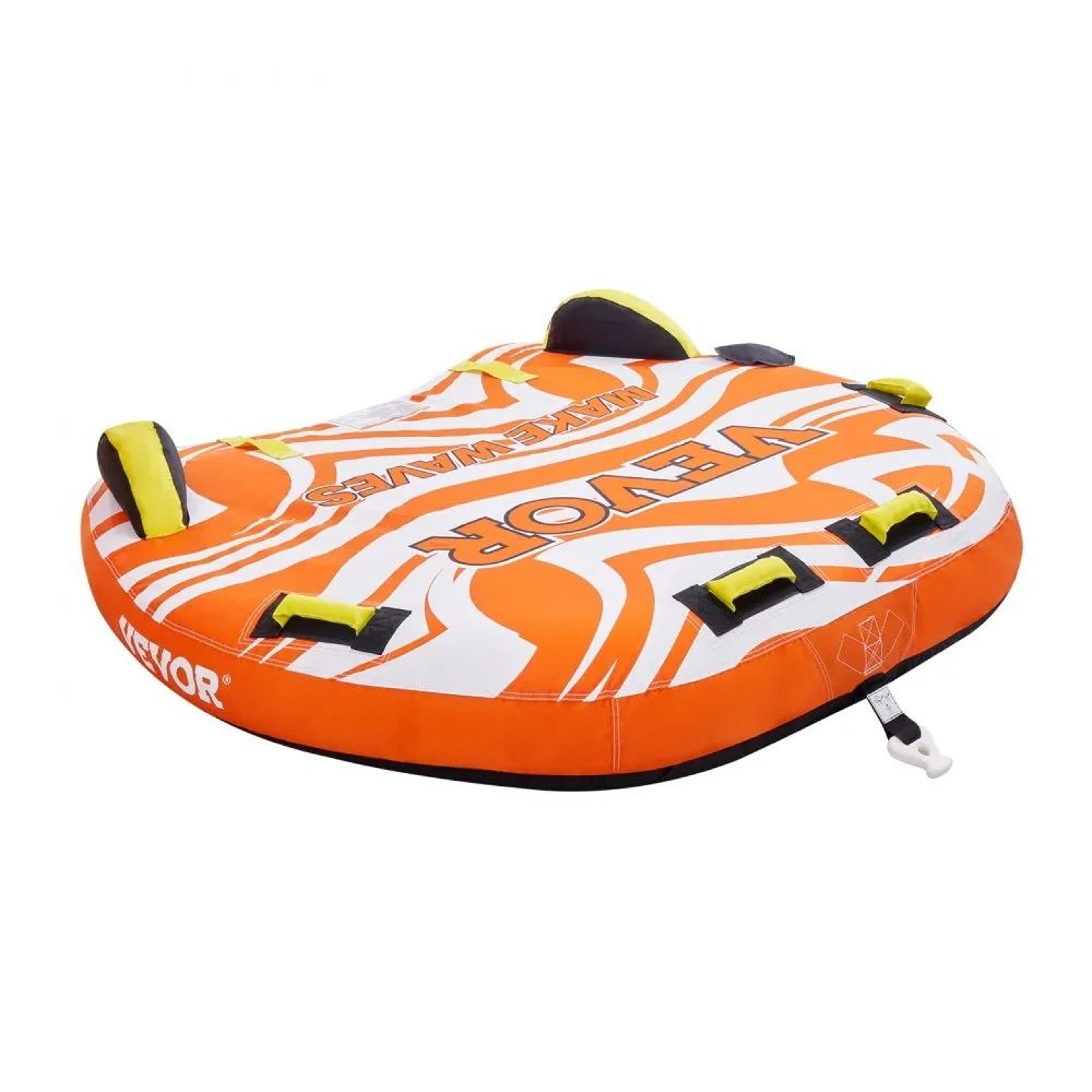 2 Rider Towable Tube For Boating Inflatable Water Sports Tube With Padded Handles 7
