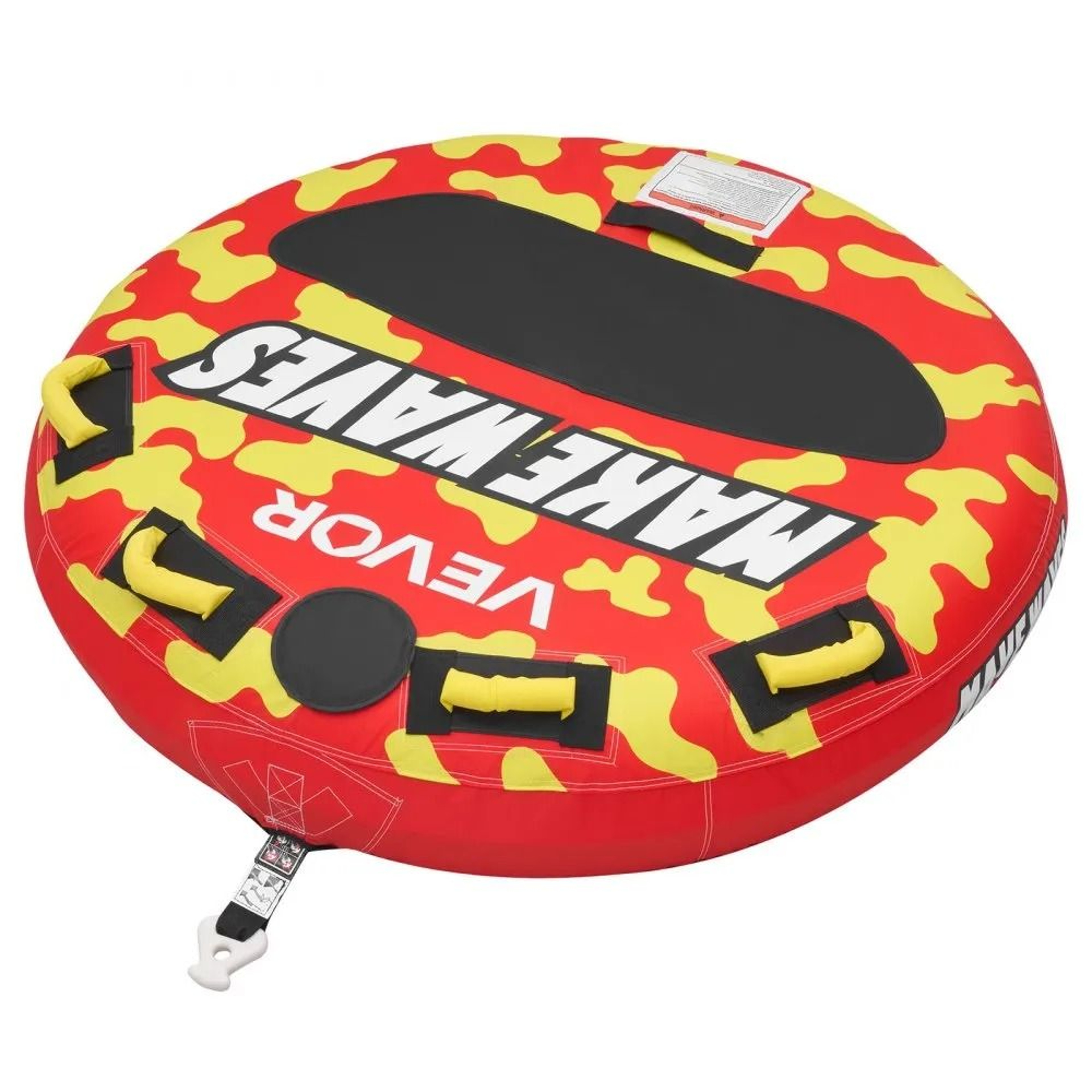 2 Rider Towable Tube For Boating Inflatable Water Sport Tube With Nylon Cover And Handles 8