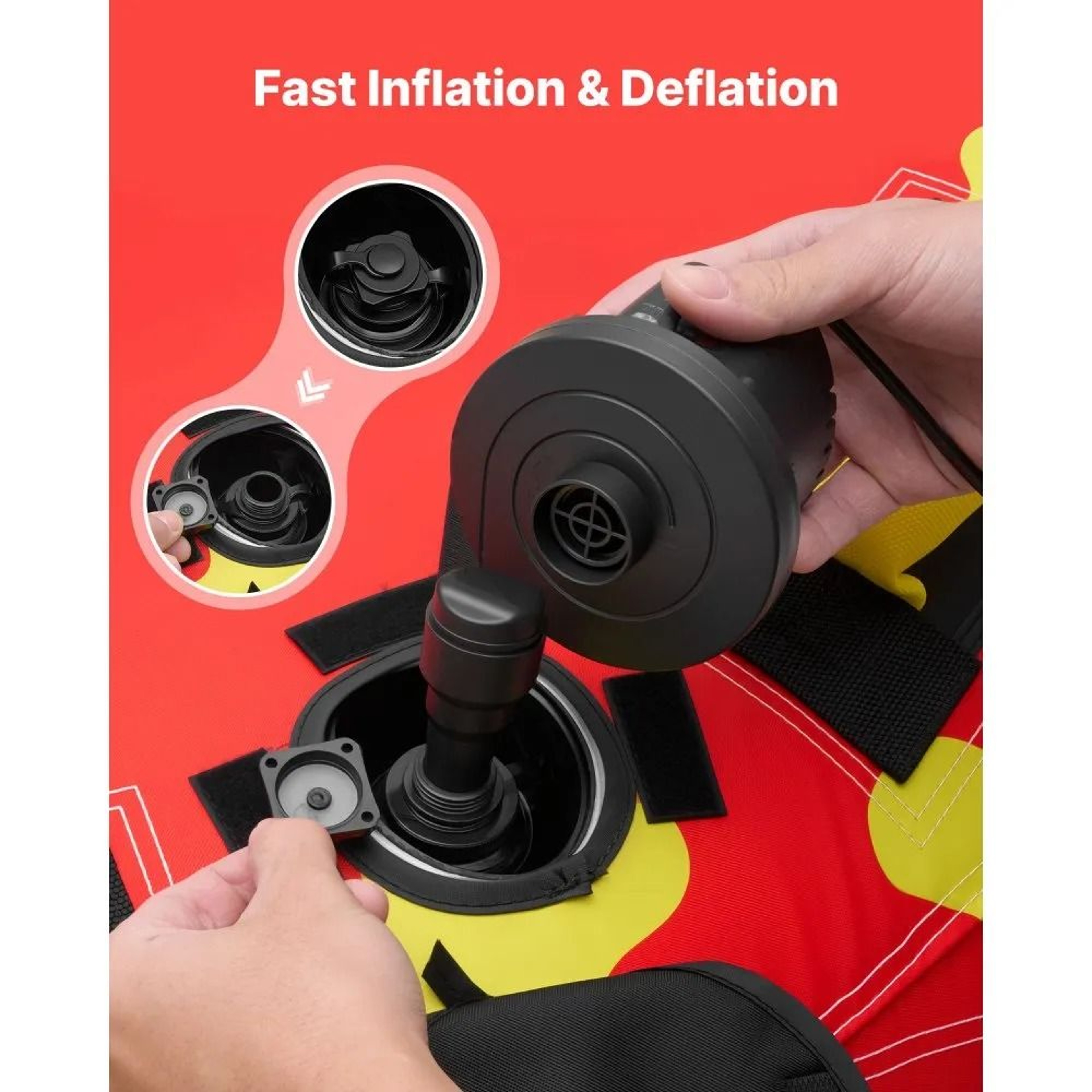 2 Rider Towable Tube For Boating Inflatable Water Sport Tube With Nylon Cover And Handles 2
